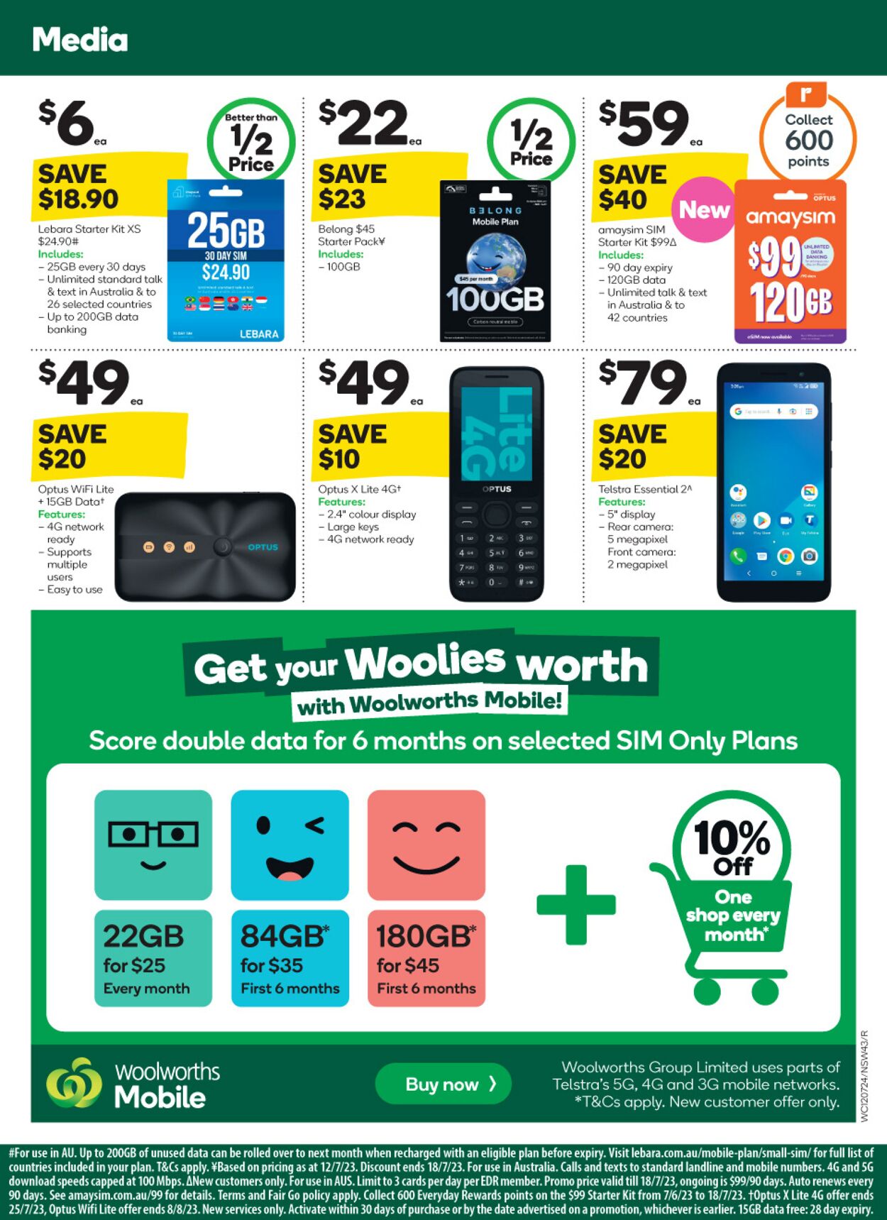 Catalogue Woolworths 12.07.2023 - 18.07.2023