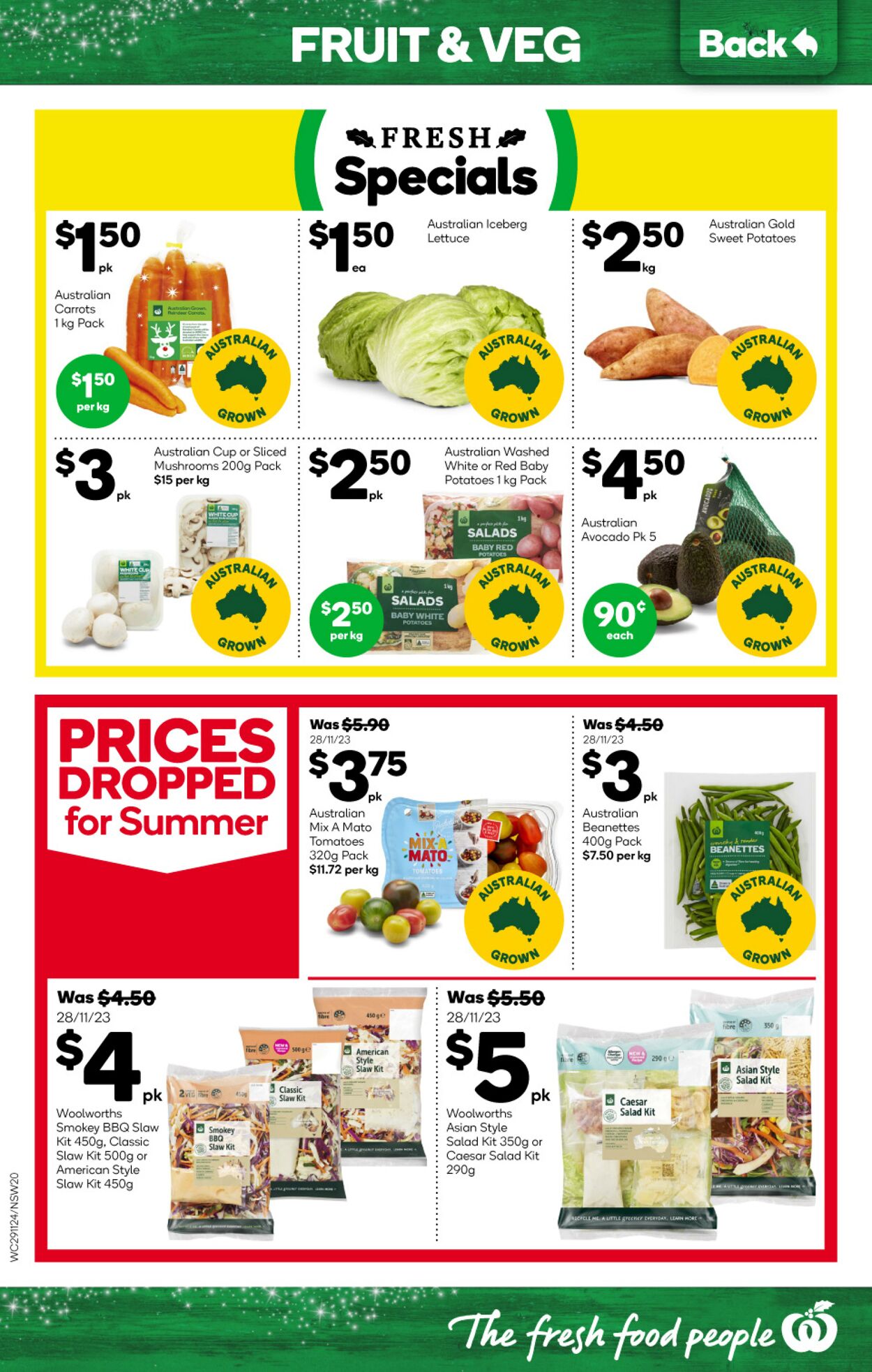 Catalogue Woolworths 29.11.2023 - 05.12.2023