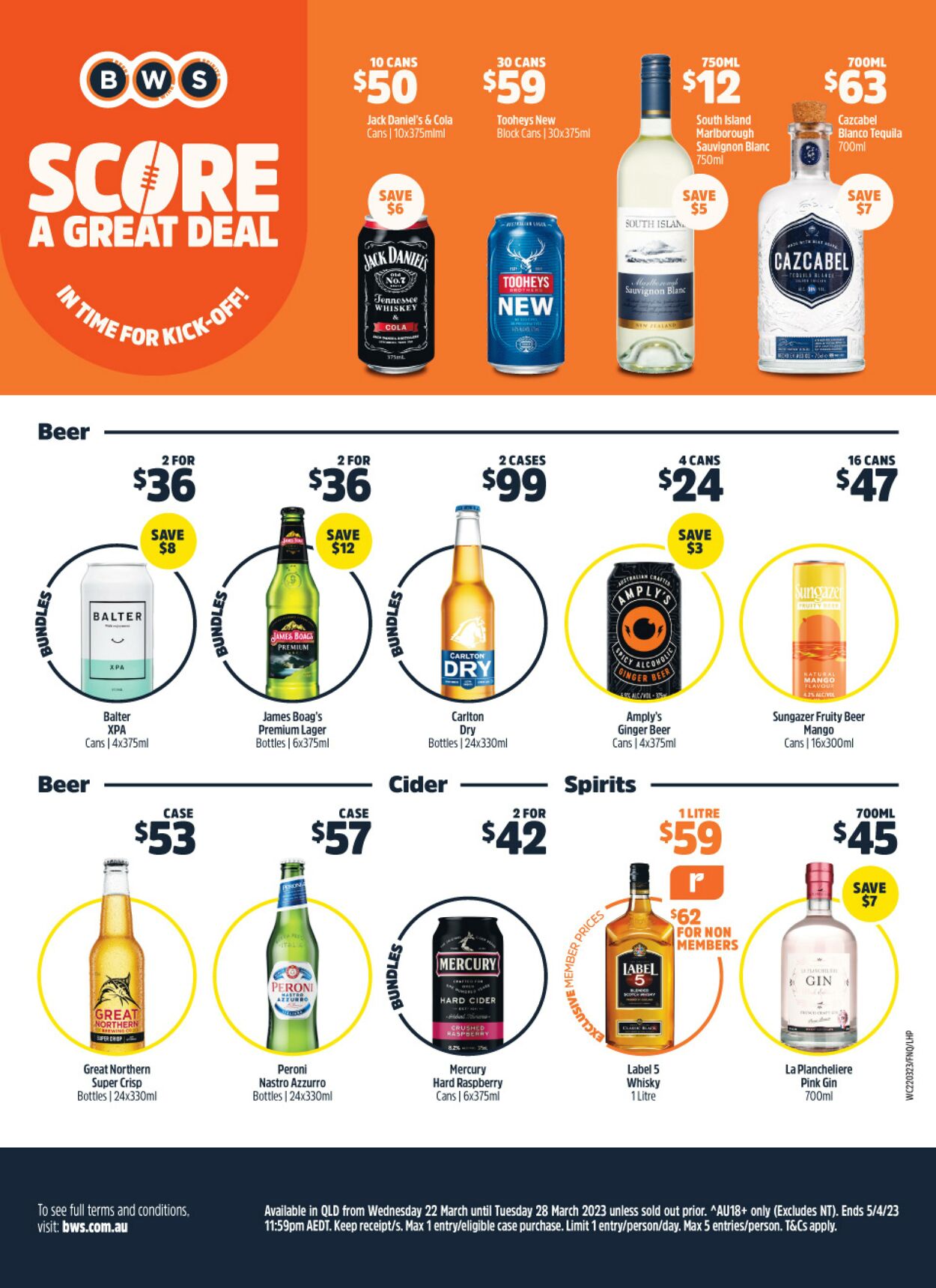 Catalogue Woolworths 22.03.2023 - 28.03.2023