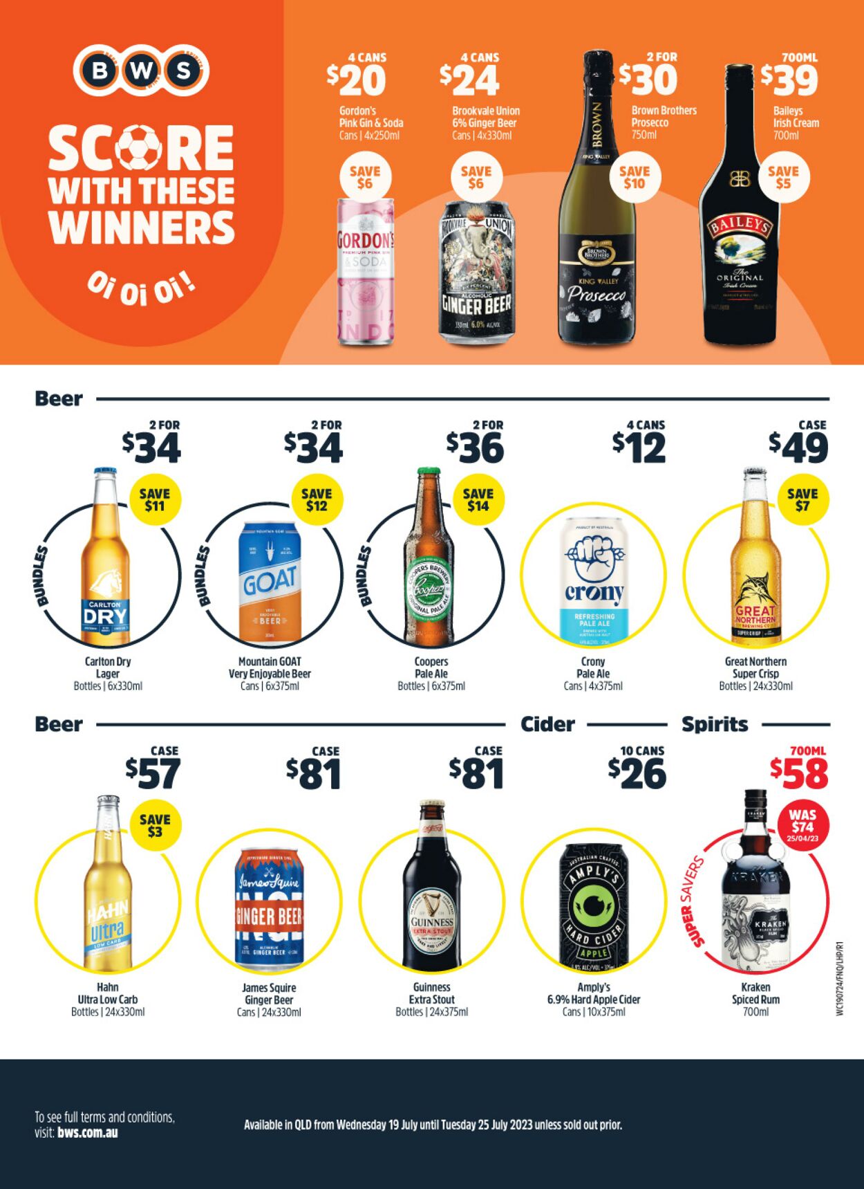 Catalogue Woolworths 19.07.2023 - 25.07.2023