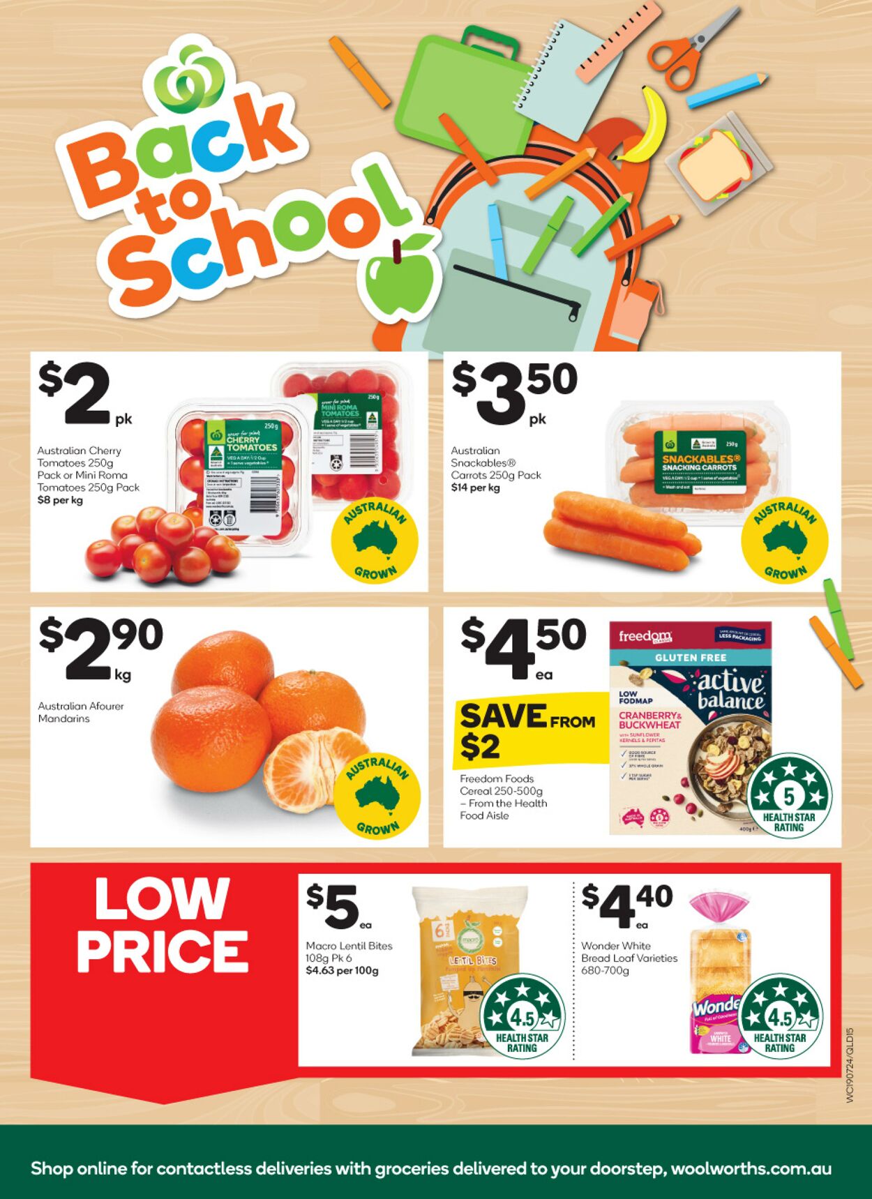 Catalogue Woolworths 19.07.2023 - 25.07.2023