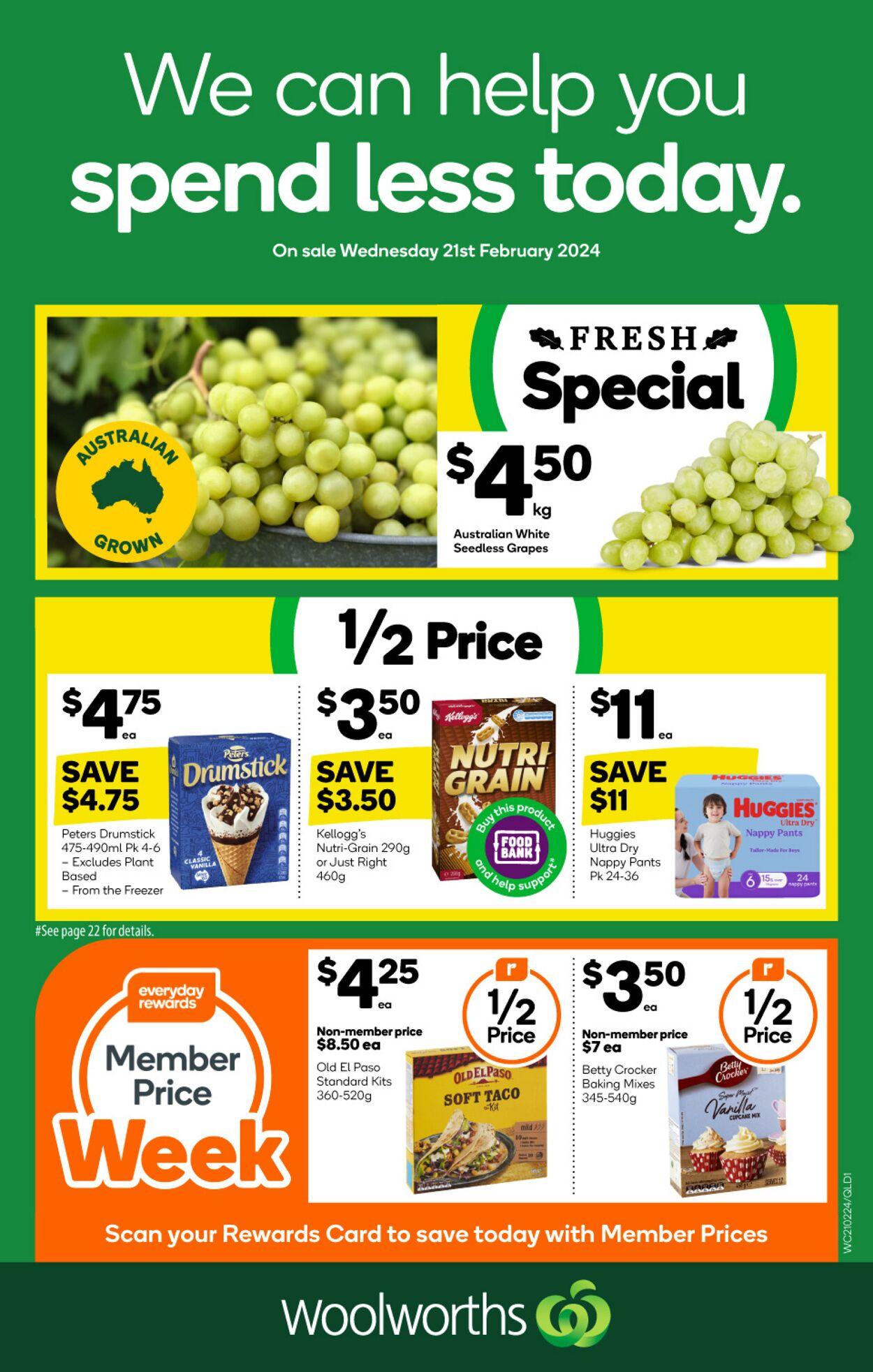 Catalogue Woolworths - Weekly Specials Catalogue FNQ 21 Feb, 2024 - 27 Feb, 2024