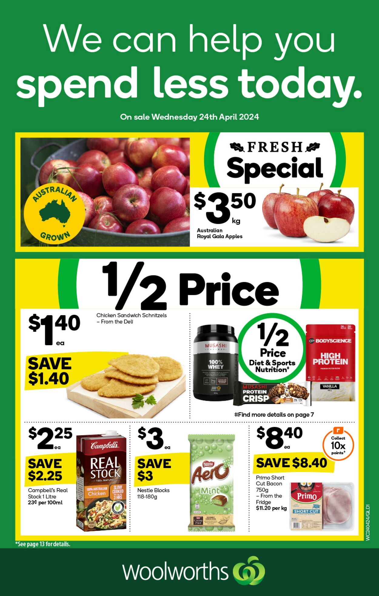 Catalogue Woolworths - Weekly Specials Catalogue FNQ 24 Apr, 2024 - 30 Apr, 2024