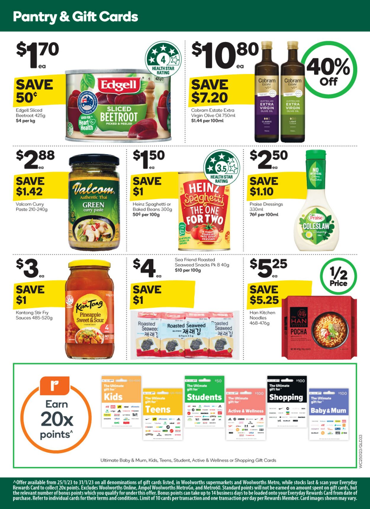 Catalogue Woolworths 25.01.2023 - 31.01.2023