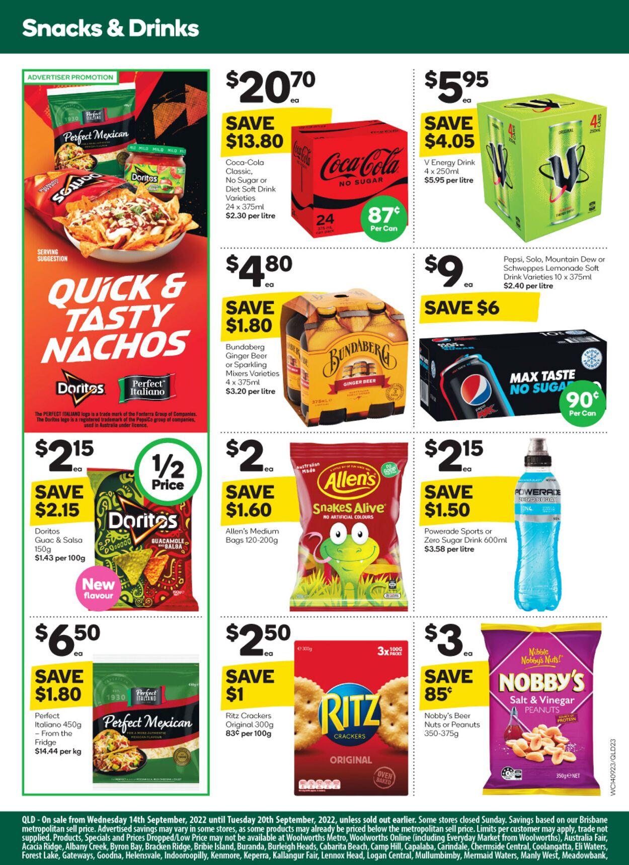 Catalogue Woolworths 14.09.2022 - 20.09.2022