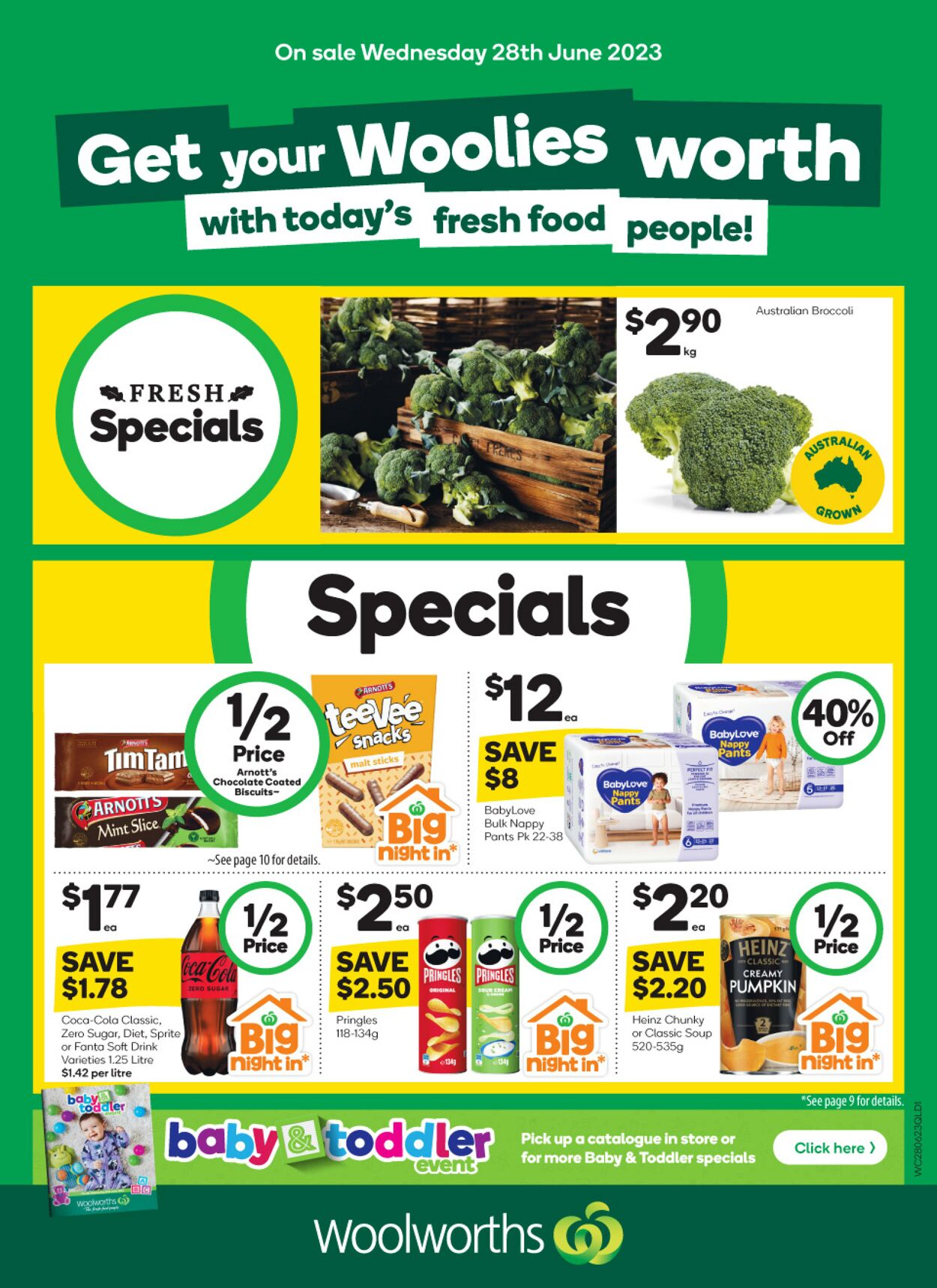 Catalogue Woolworths 28.06.2023 - 04.07.2023