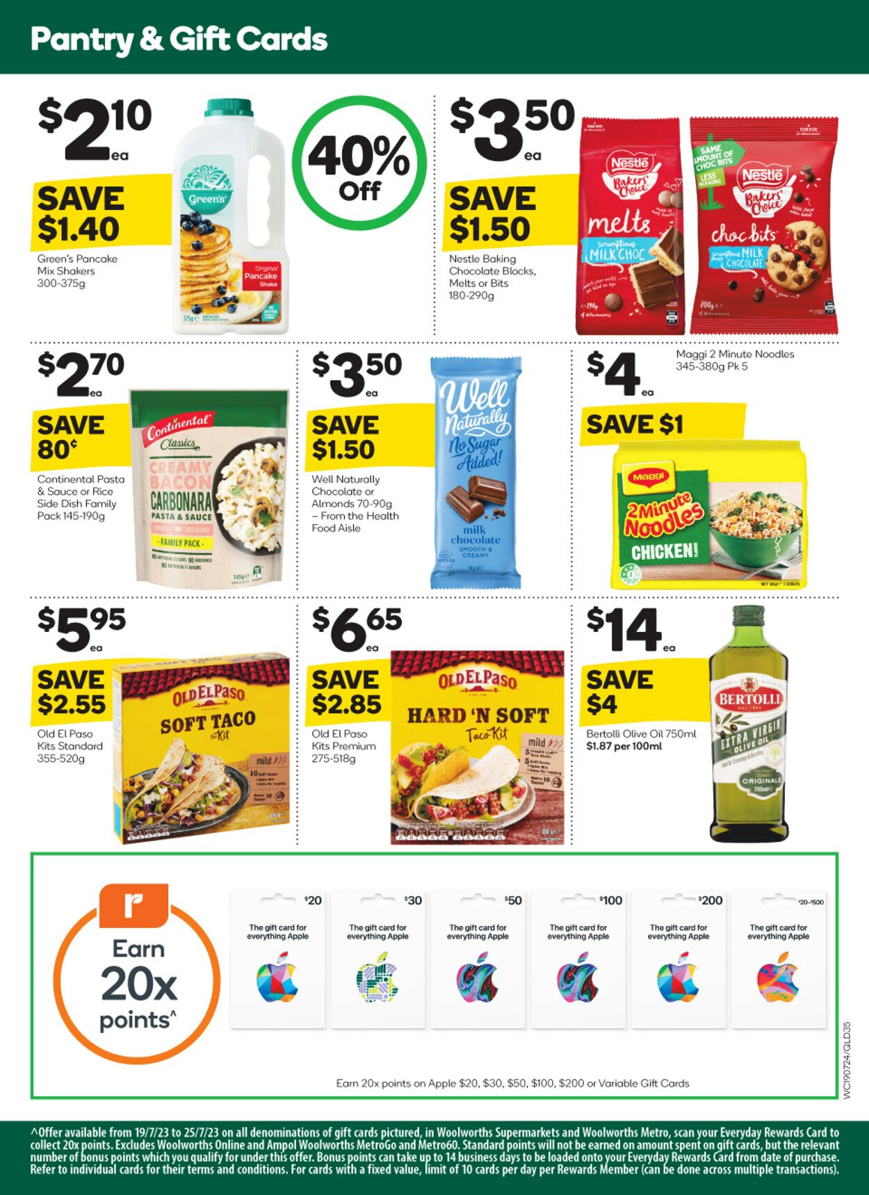 Catalogue Woolworths 19.07.2023 - 25.07.2023