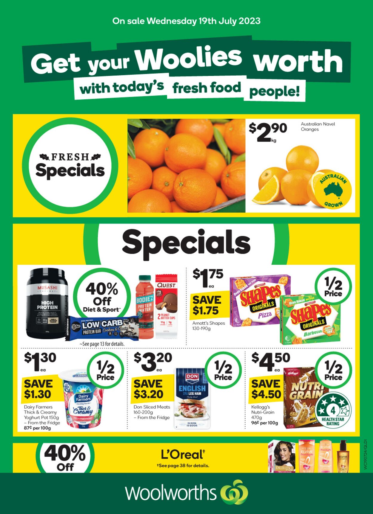 Catalogue Woolworths 19.07.2023 - 25.07.2023