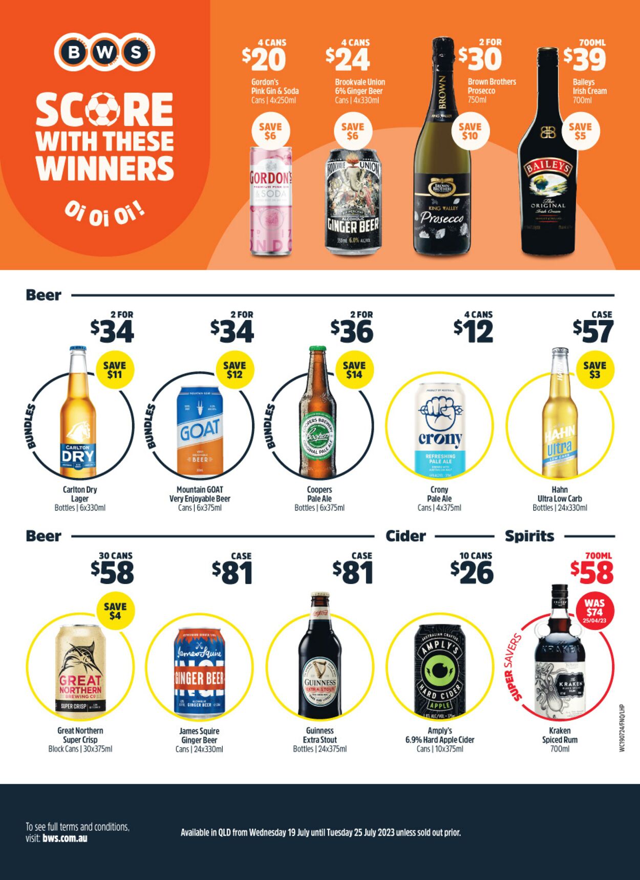 Catalogue Woolworths 19.07.2023 - 25.07.2023