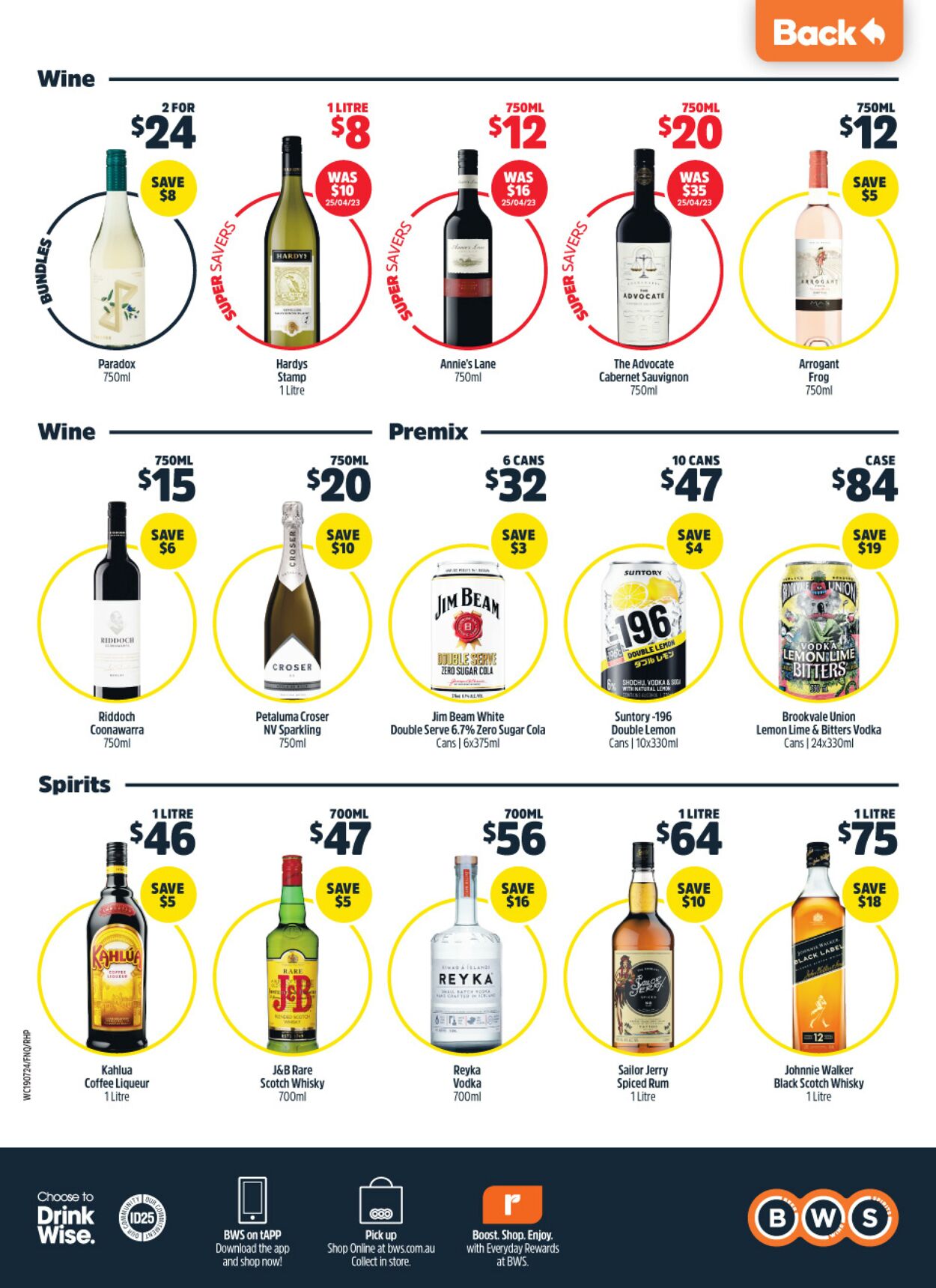 Catalogue Woolworths 19.07.2023 - 25.07.2023