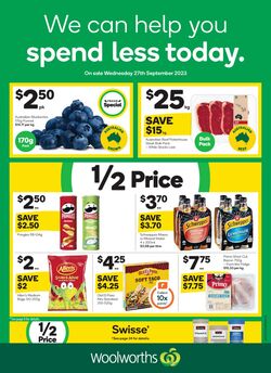 Catalogue Woolworths 27.09.2023 - 03.10.2023