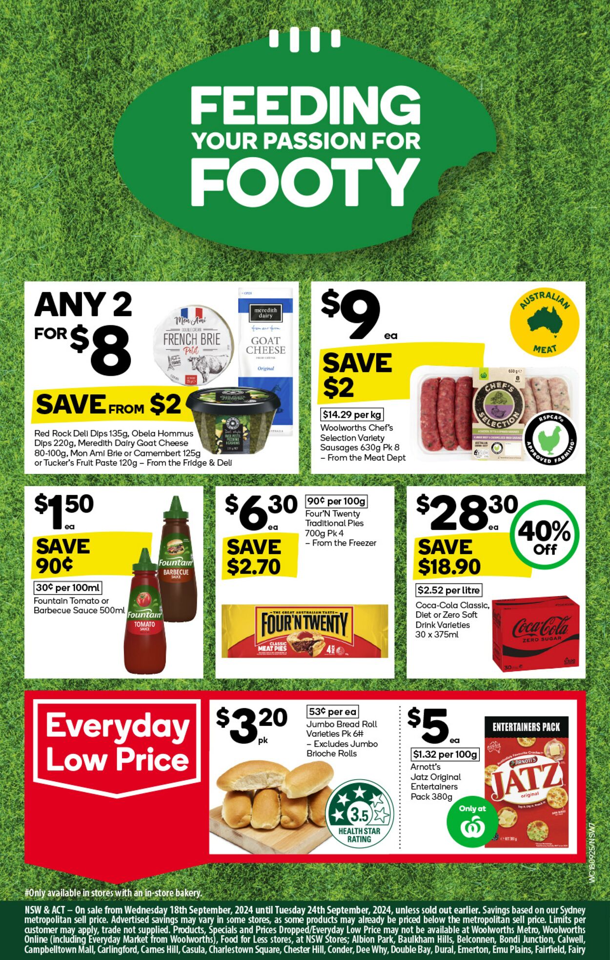 Catalogue Woolworths 18.09.2024 - 24.09.2024