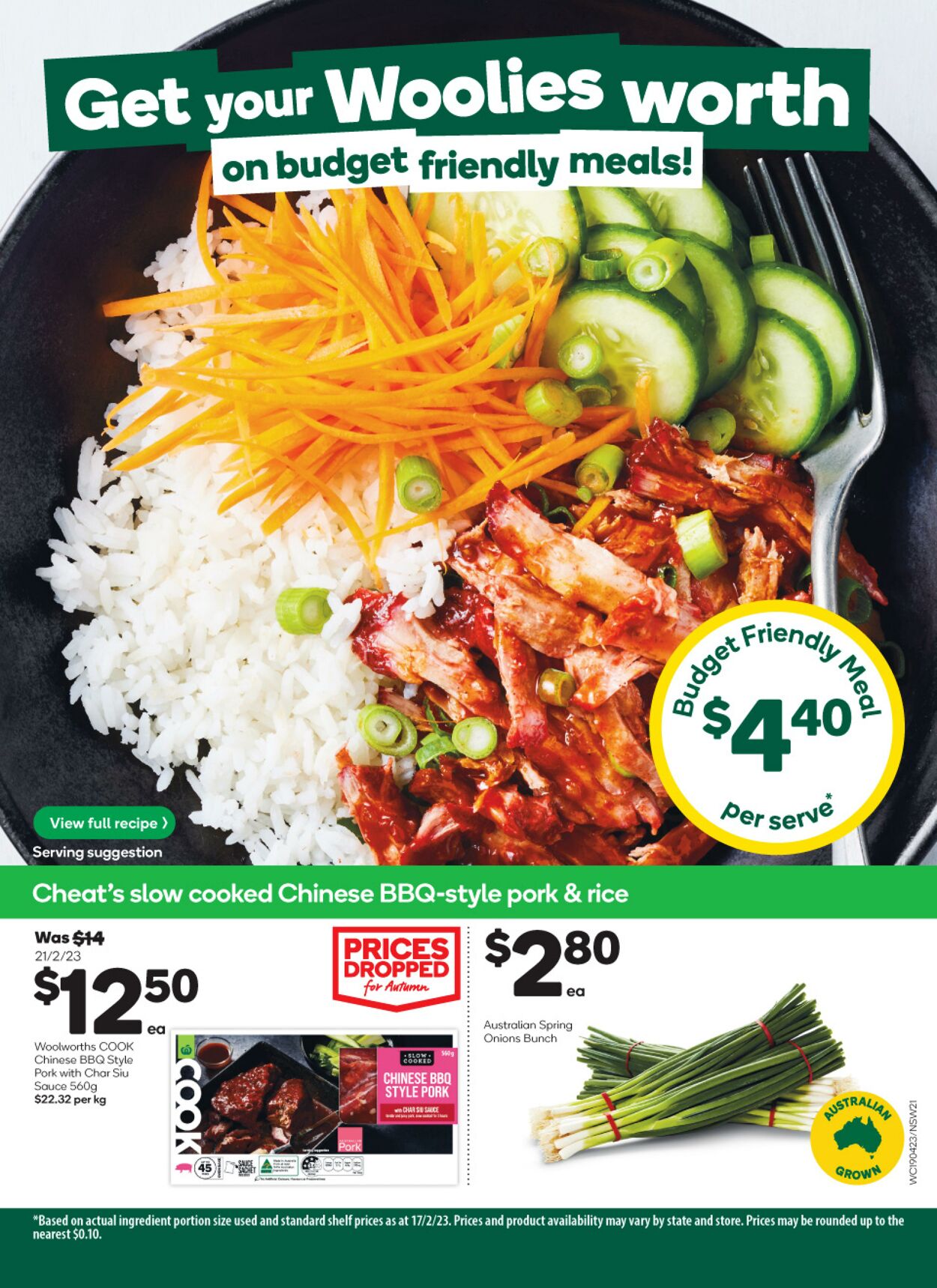 Catalogue Woolworths 19.04.2023 - 25.04.2023