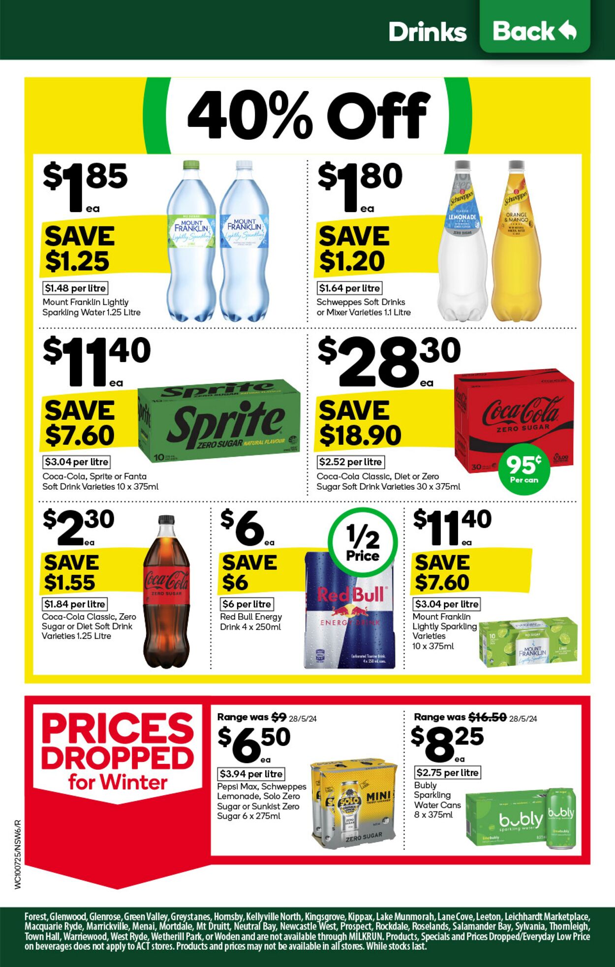 Catalogue Woolworths 10.07.2024 - 16.07.2024