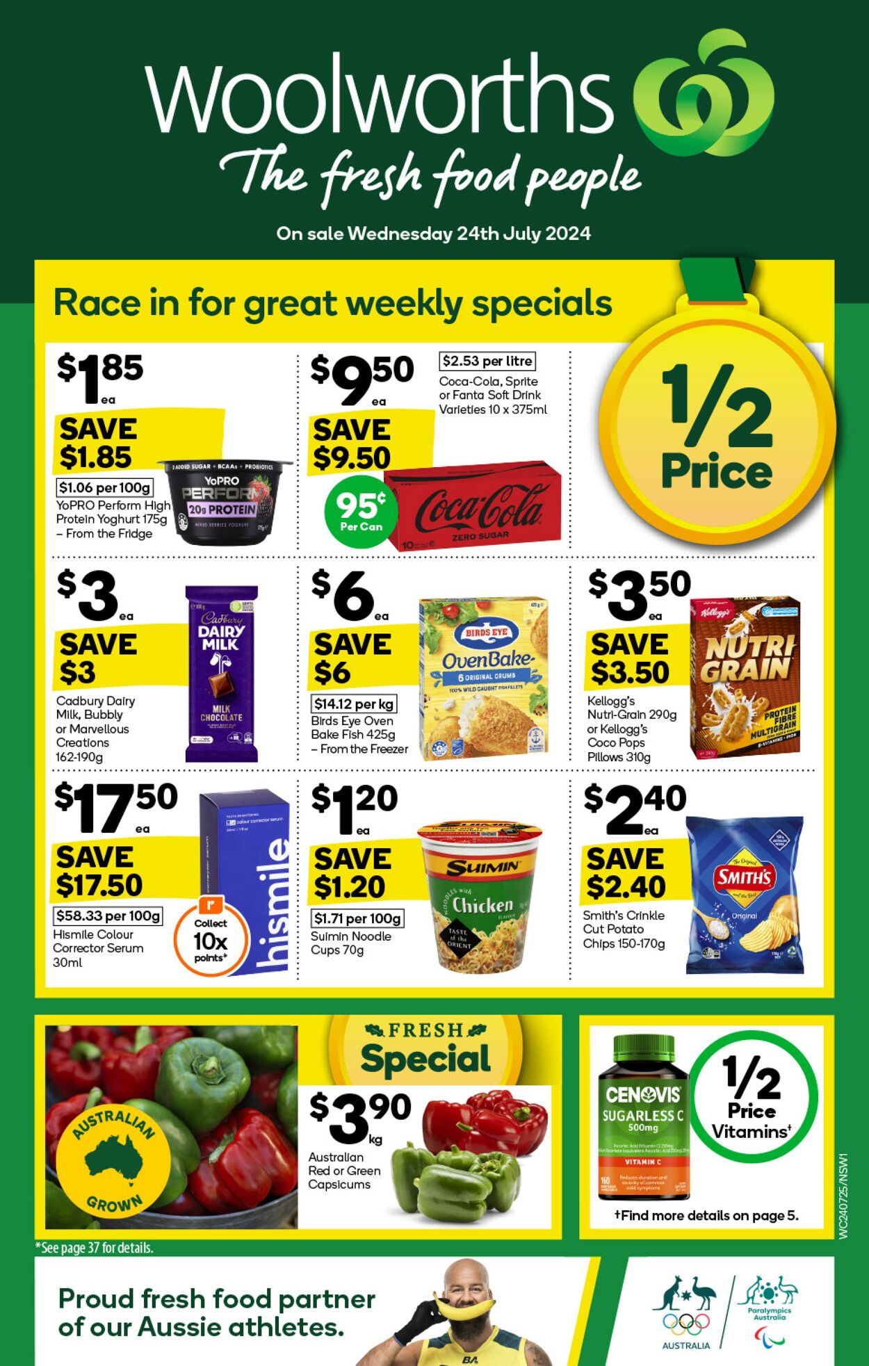 Catalogue Woolworths 24.07.2024 - 30.07.2024