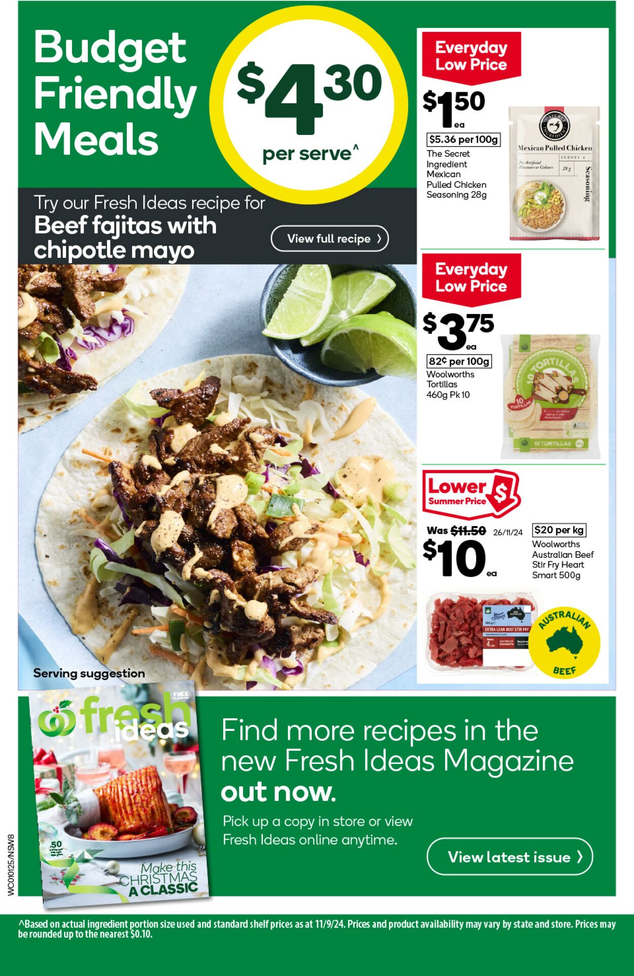 Catalogue Woolworths 01.01.2025 - 07.01.2025