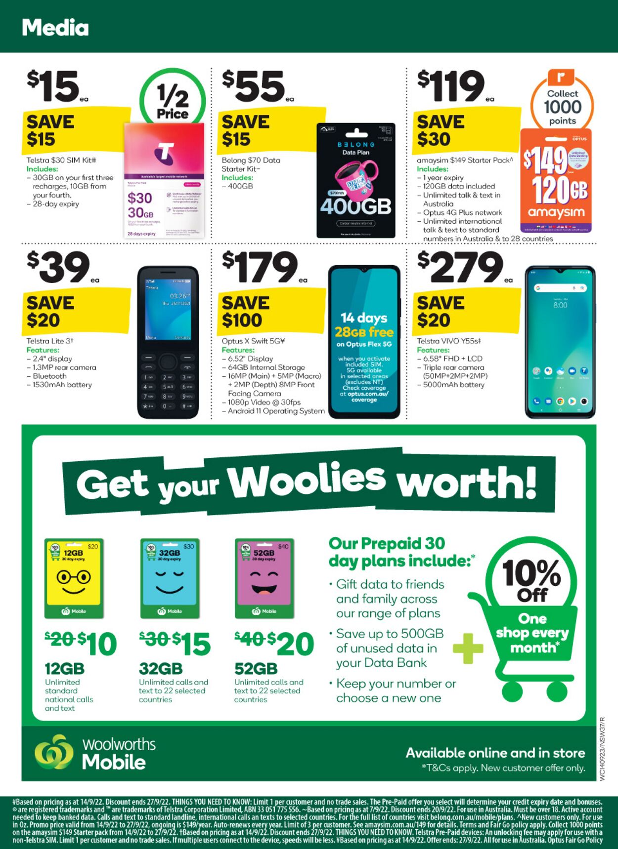 Catalogue Woolworths 14.09.2022 - 20.09.2022