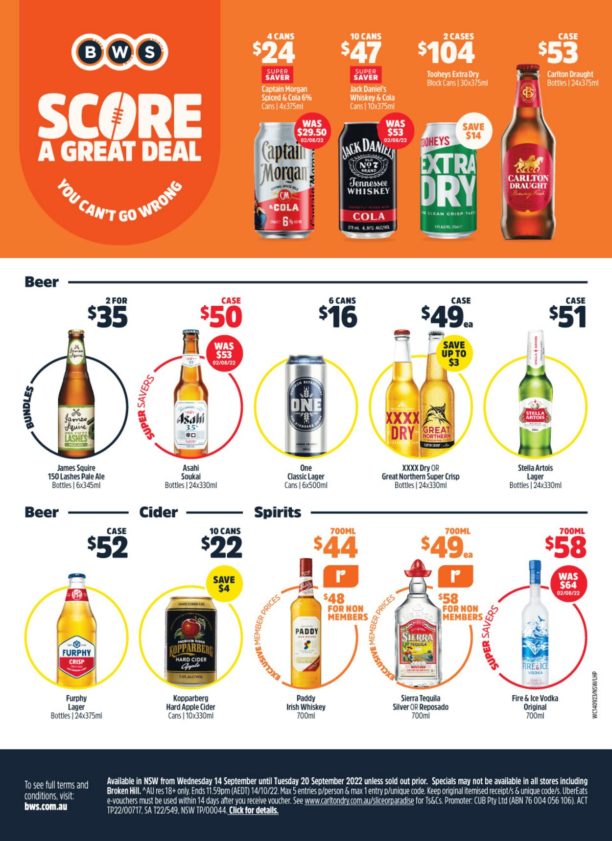 Catalogue Woolworths 14.09.2022 - 20.09.2022