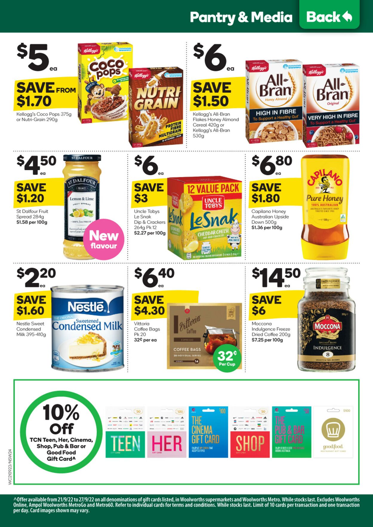 Catalogue Woolworths 21.09.2022 - 27.09.2022