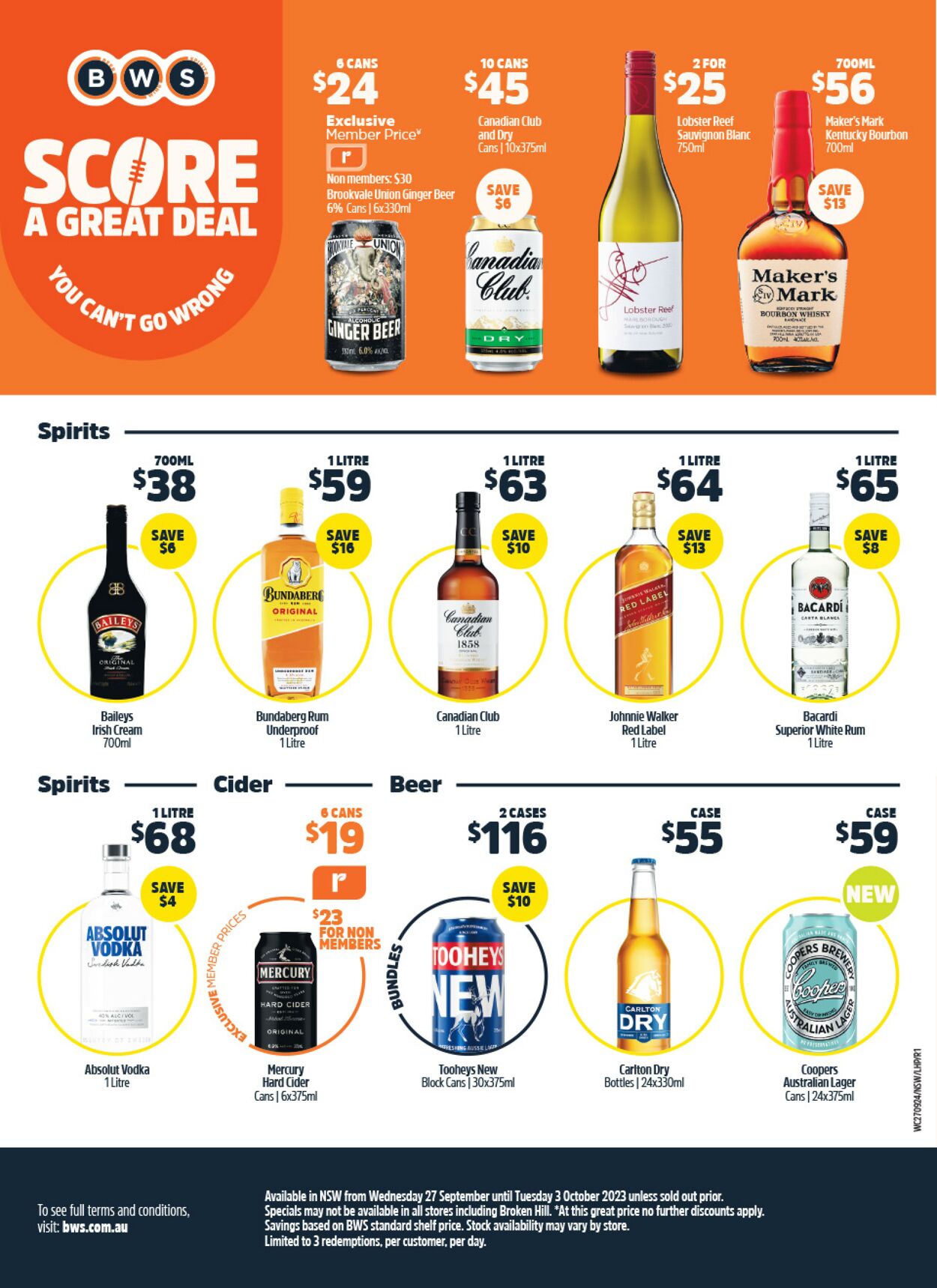 Catalogue Woolworths 27.09.2023 - 03.10.2023