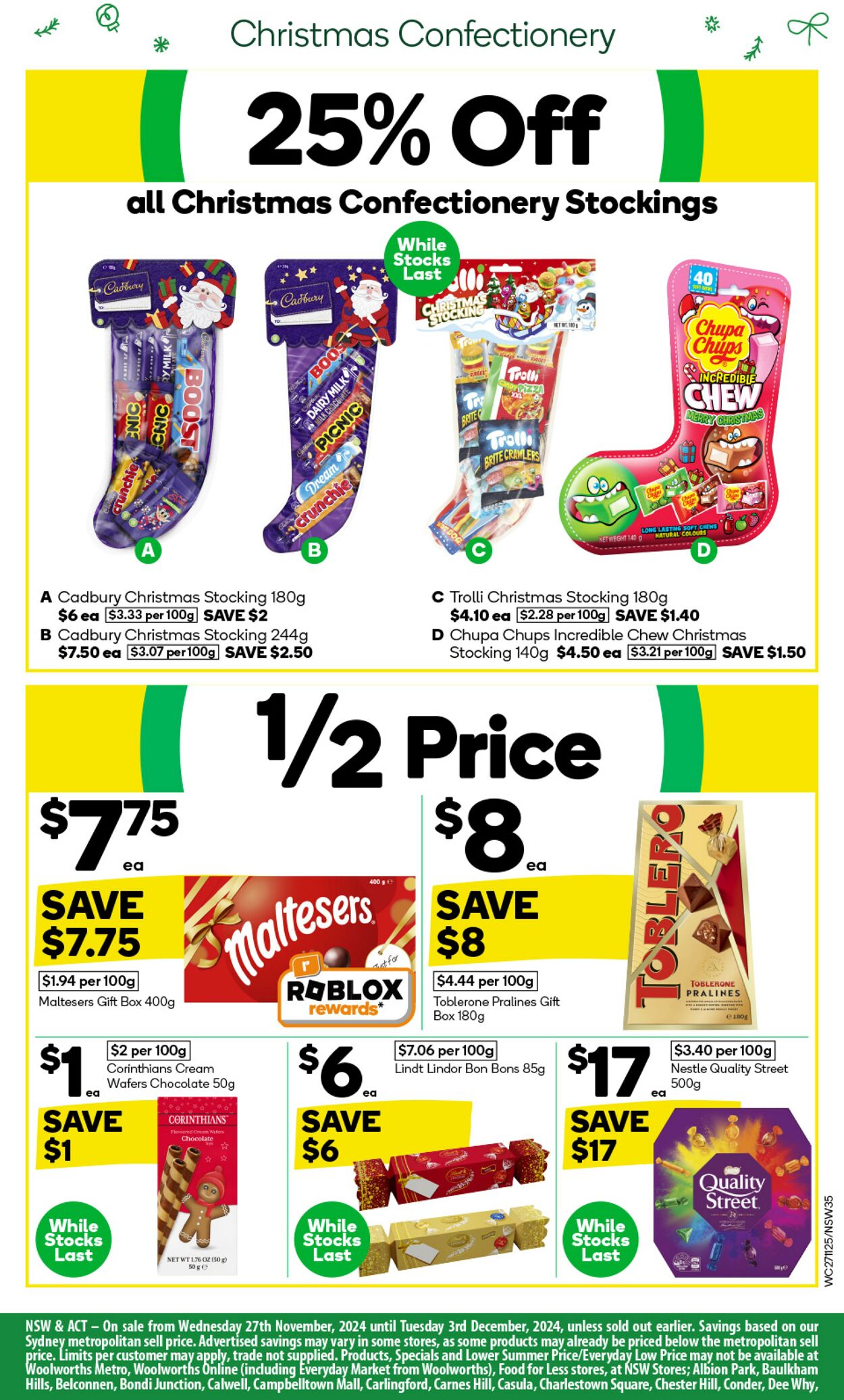 Catalogue Woolworths 27.11.2024 - 03.12.2024