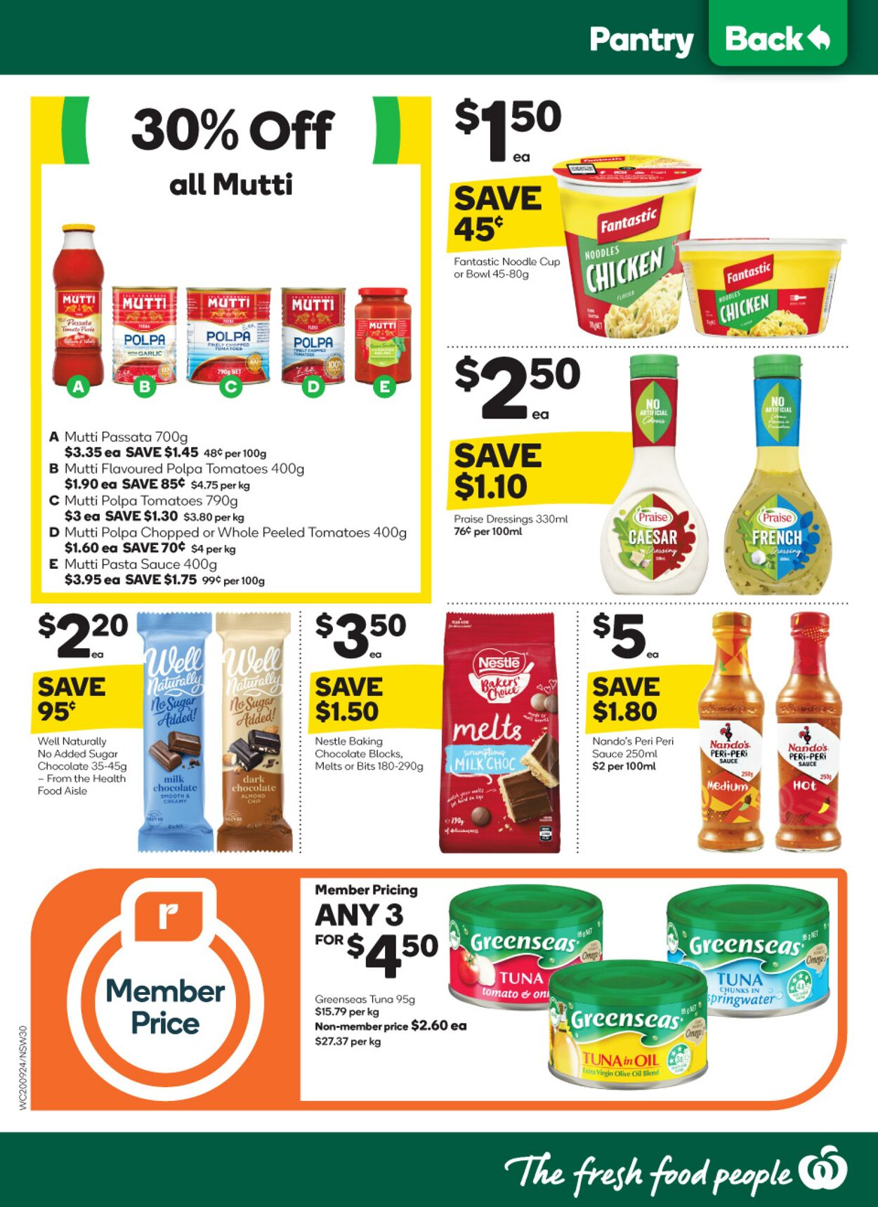 Catalogue Woolworths 20.09.2023 - 26.09.2023