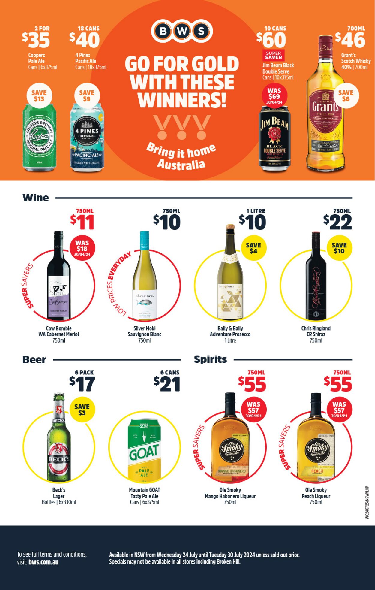 Catalogue Woolworths 24.07.2024 - 30.07.2024