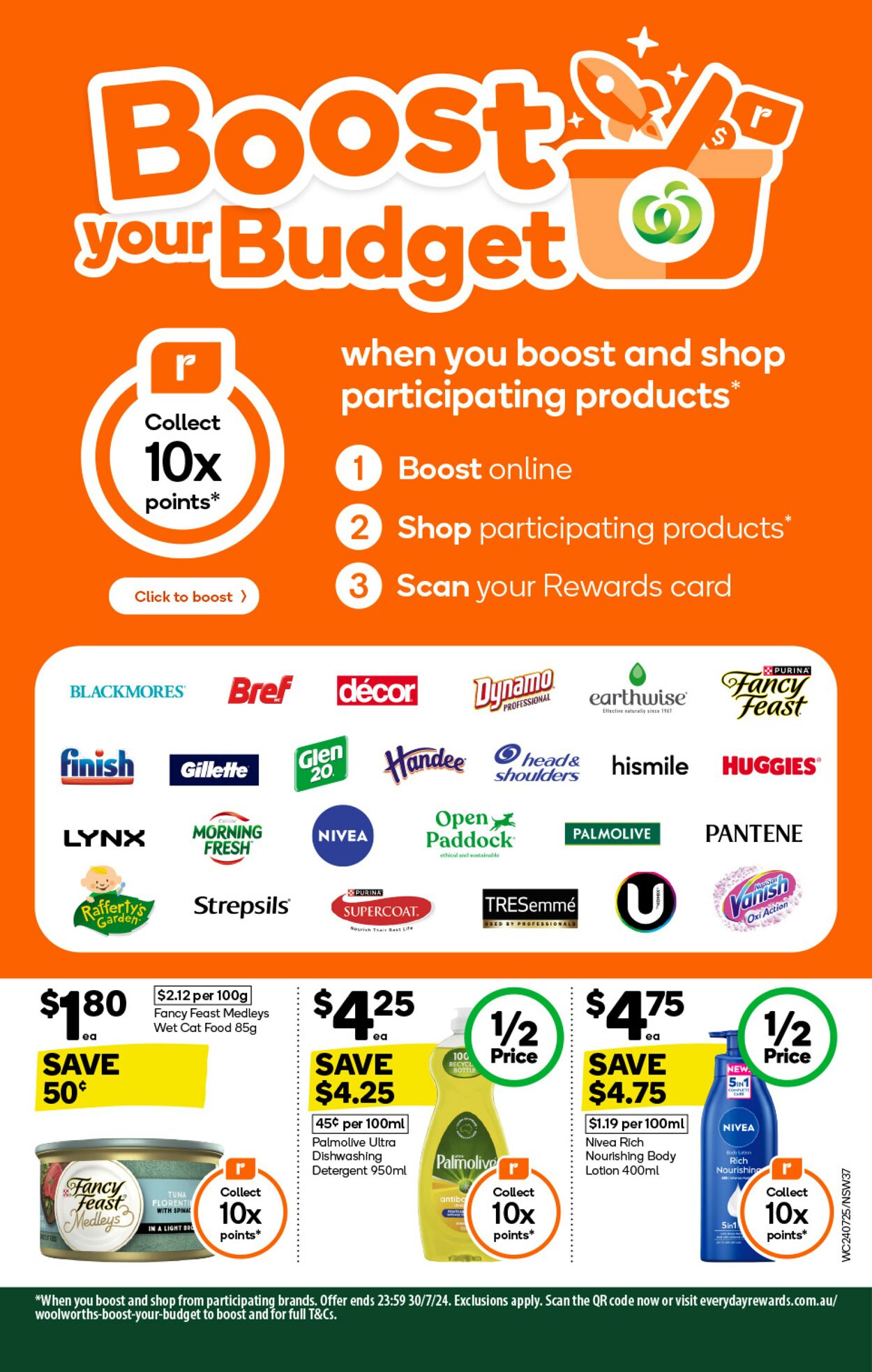 Catalogue Woolworths 24.07.2024 - 30.07.2024