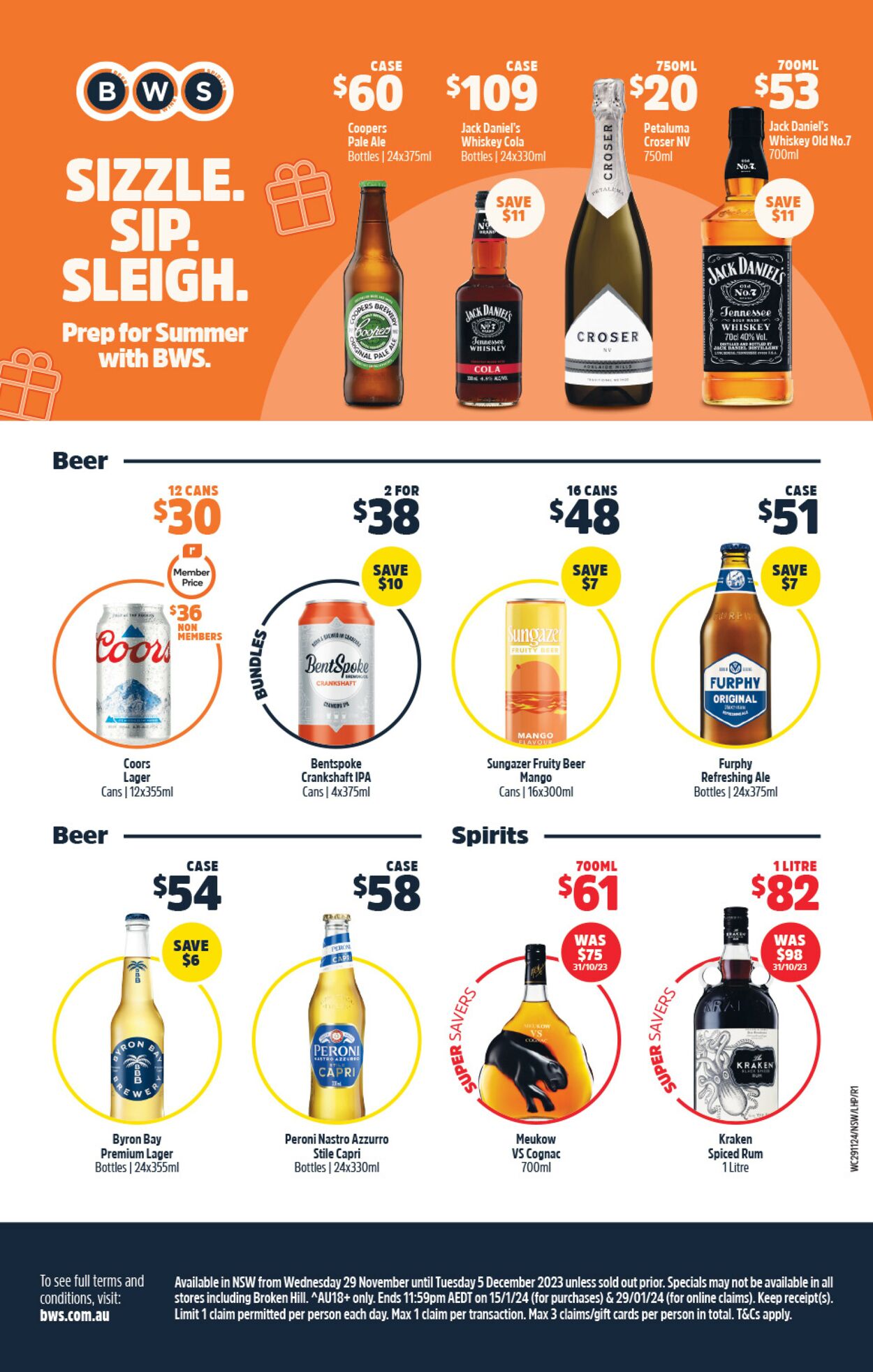 Catalogue Woolworths 29.11.2023 - 05.12.2023