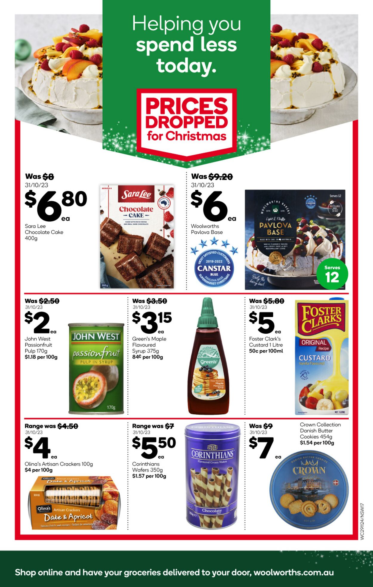 Catalogue Woolworths 29.11.2023 - 05.12.2023