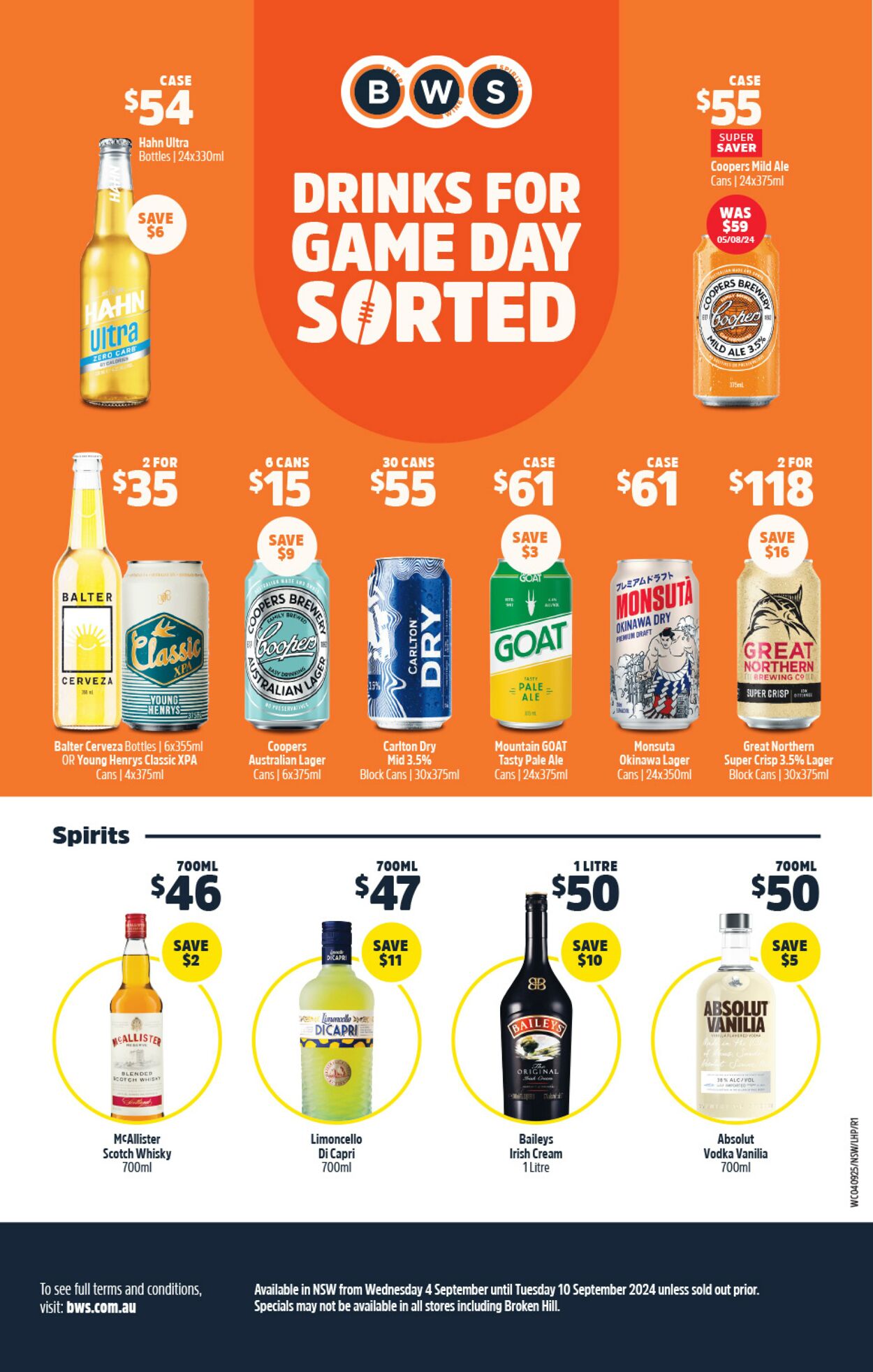 Catalogue Woolworths 04.09.2024 - 10.09.2024