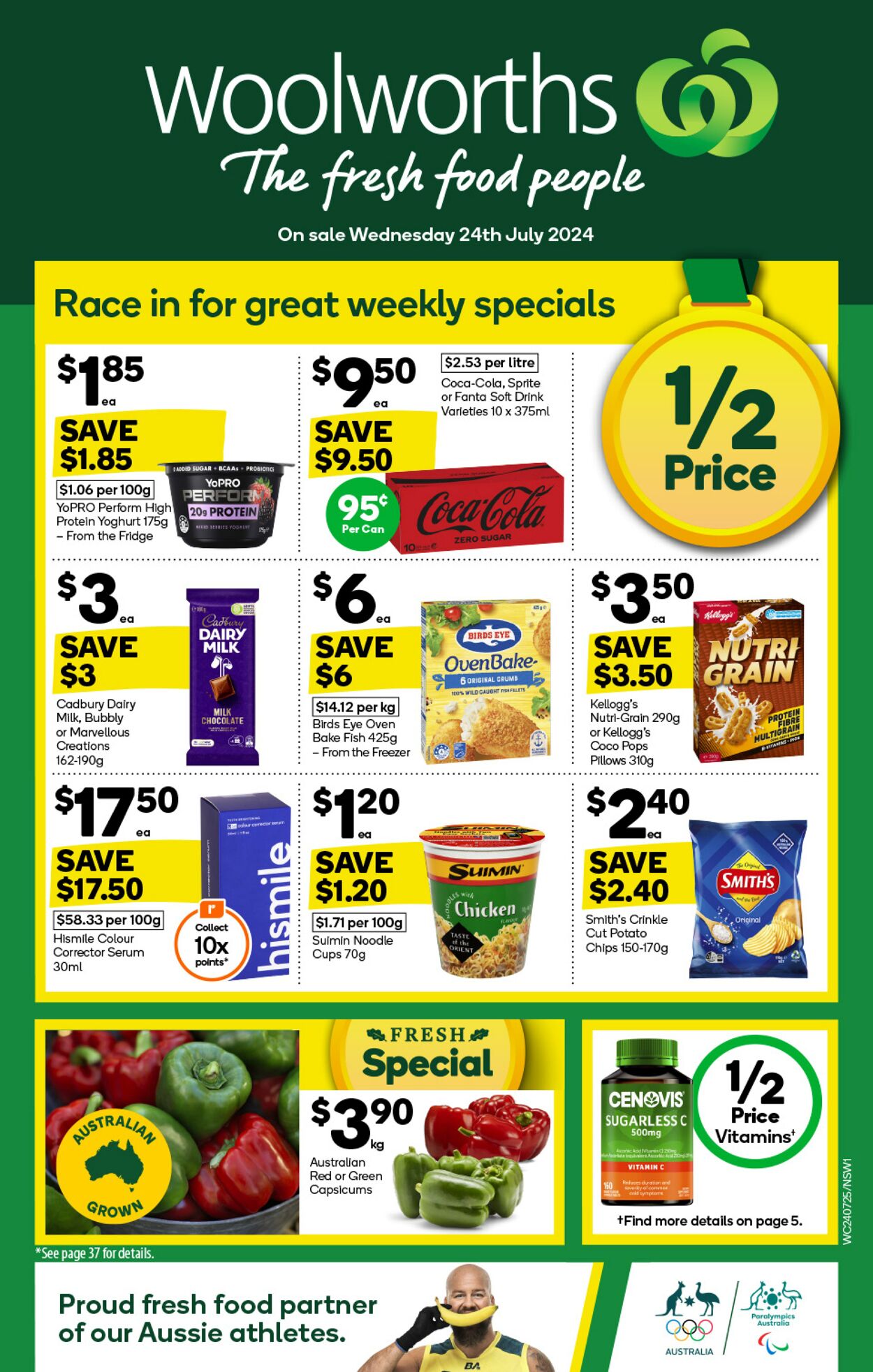 Catalogue Woolworths - Weekly Specials Catalogue NSW 24 Jul, 2024 - 30 Jul, 2024