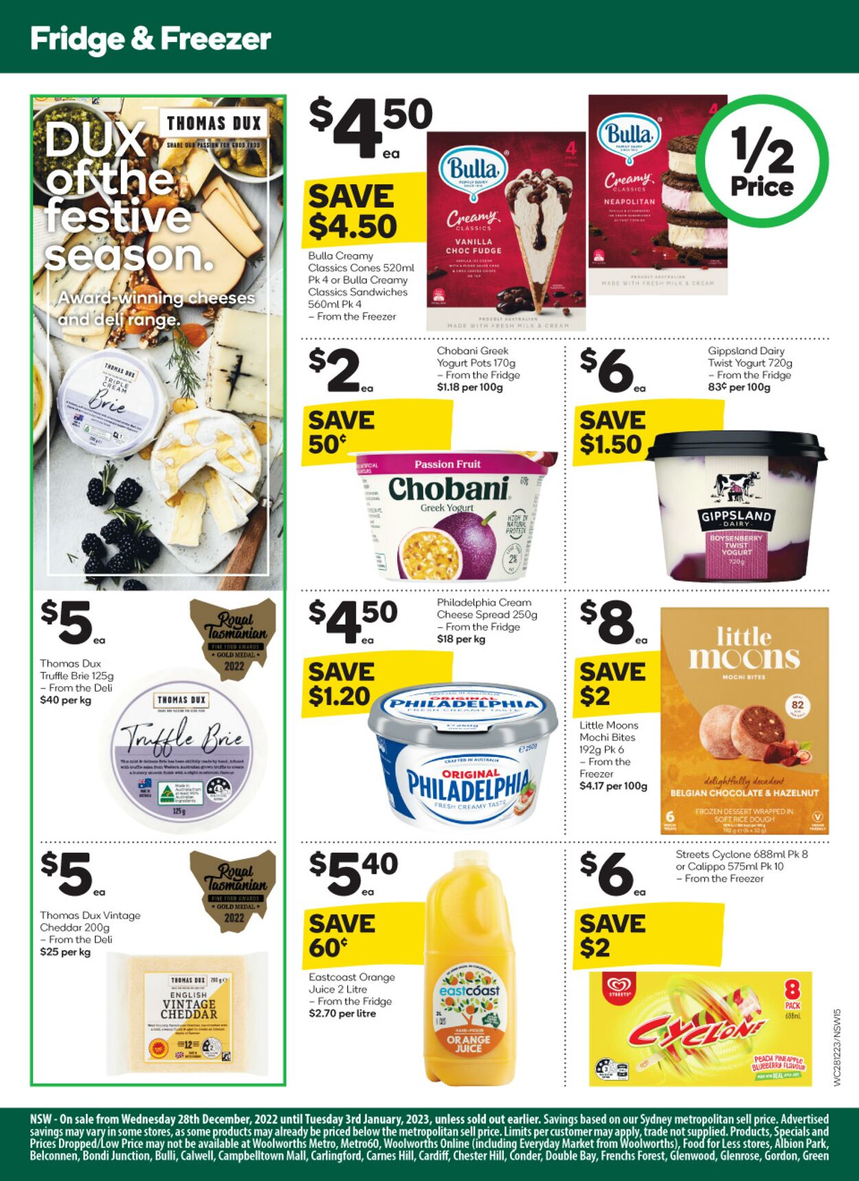 Catalogue Woolworths 28.12.2022 - 03.01.2023