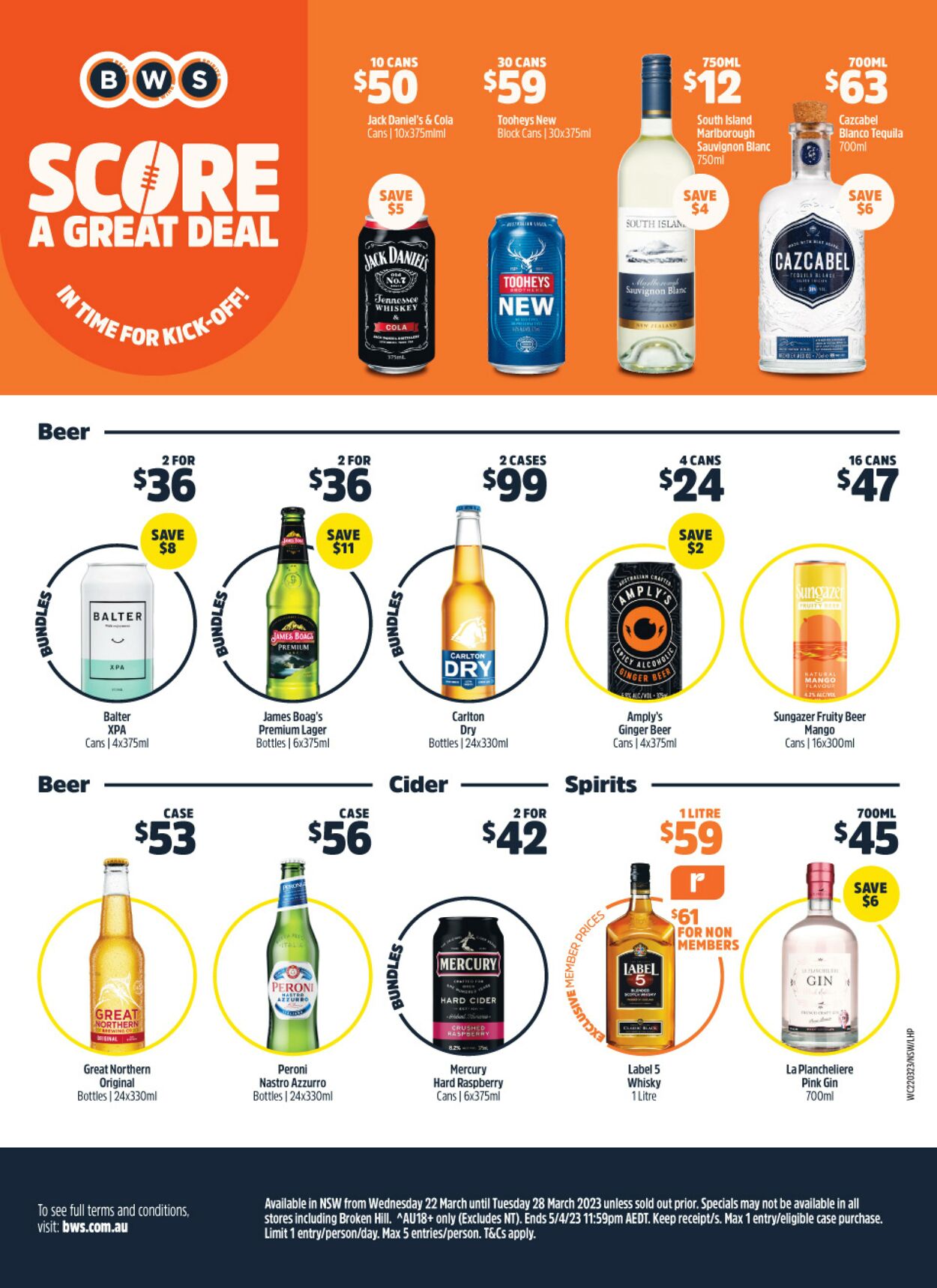 Catalogue Woolworths 22.03.2023 - 28.03.2023