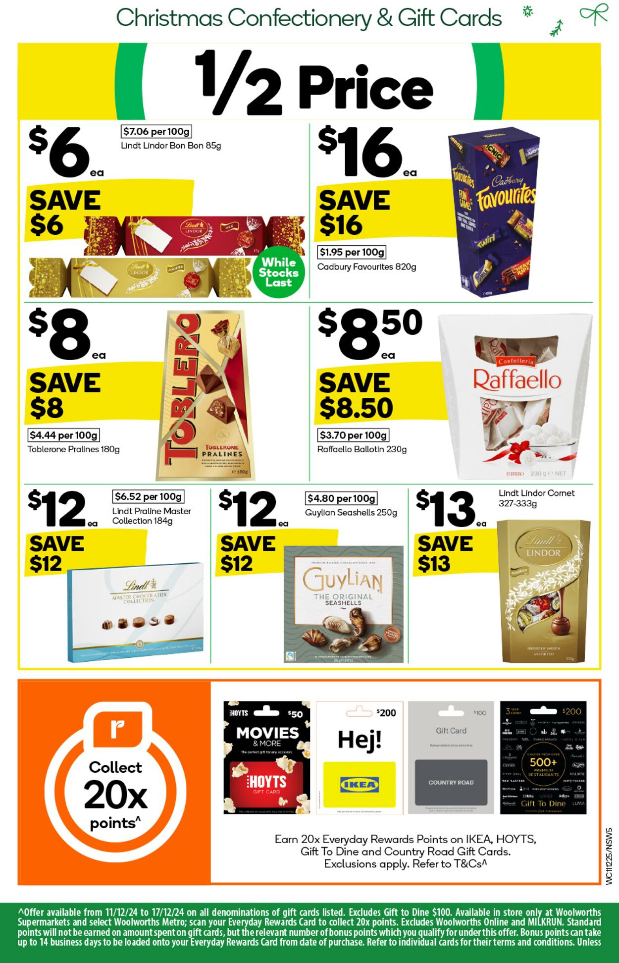 Catalogue Woolworths 11.12.2024 - 17.12.2024