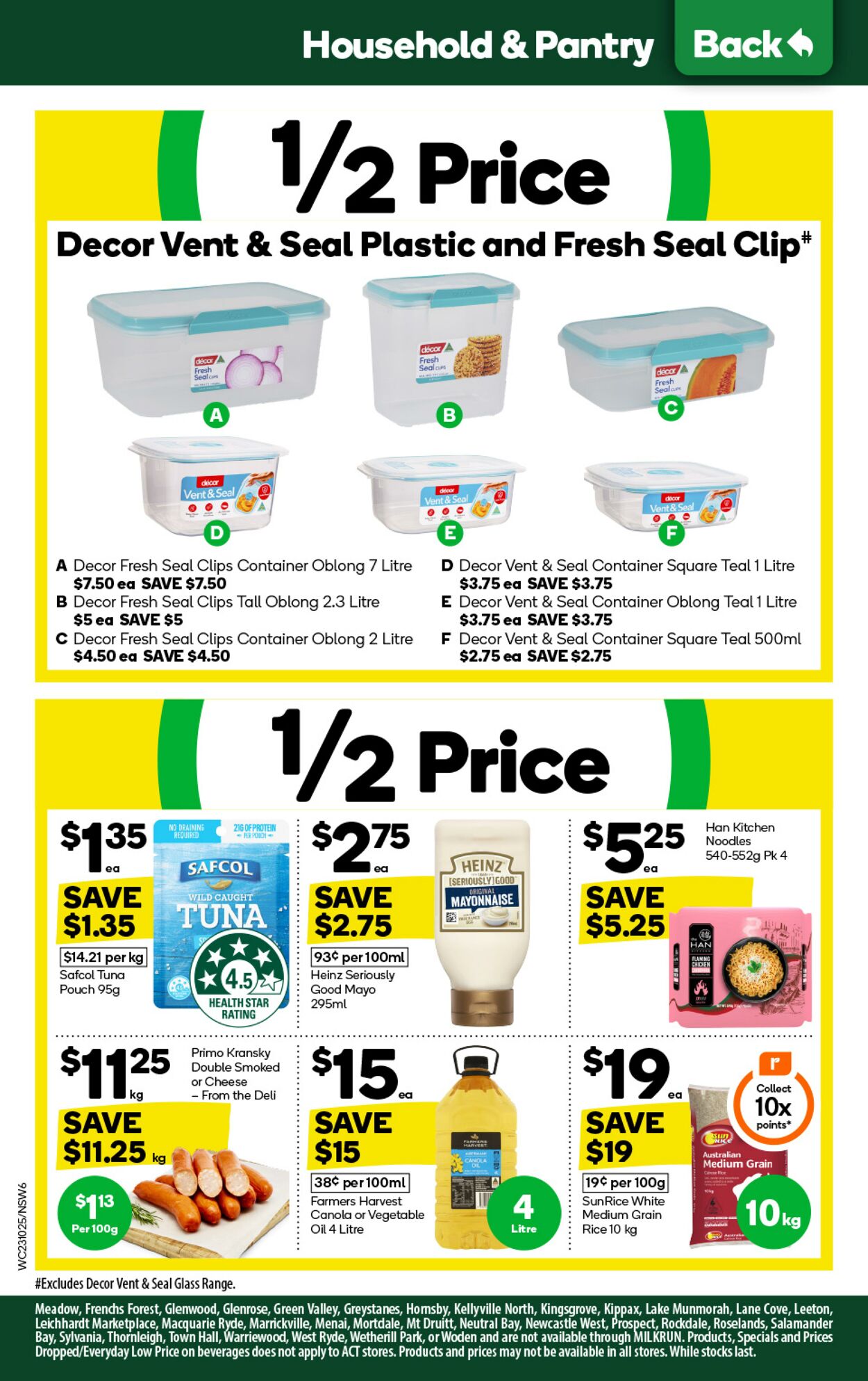 Catalogue Woolworths 23.10.2024 - 29.10.2024