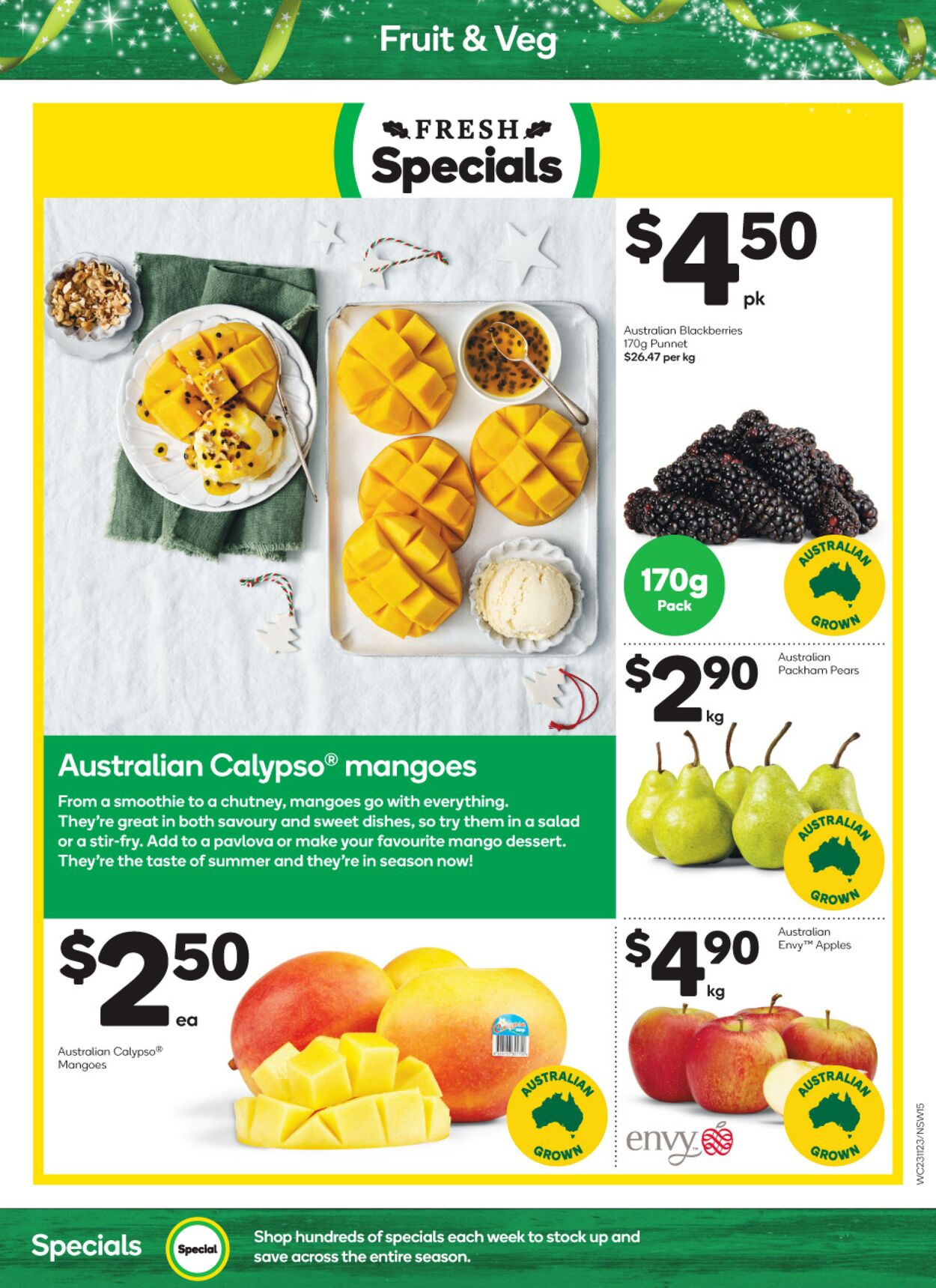 Catalogue Woolworths 23.11.2022 - 29.11.2022