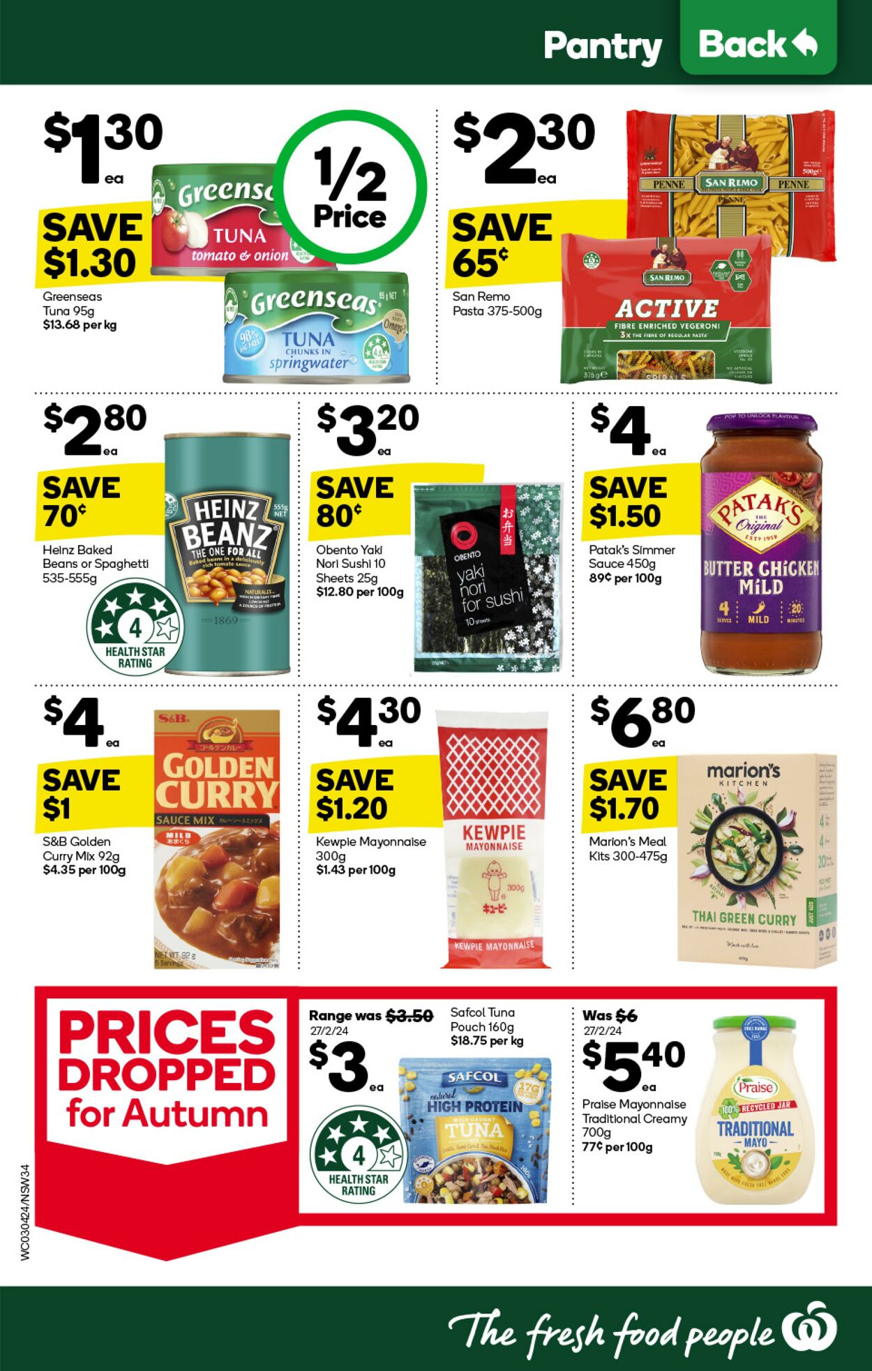 Catalogue Woolworths 03.04.2024 - 09.04.2024