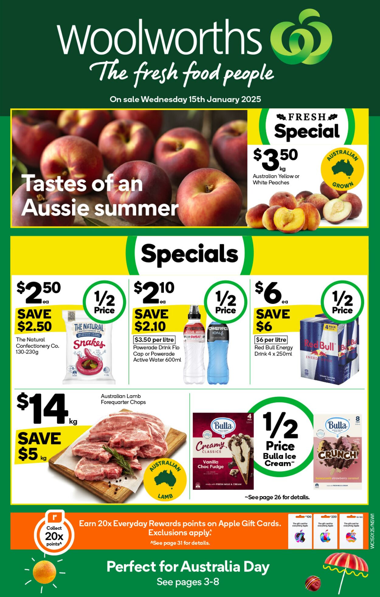 Catalogue Woolworths 15.01.2025 - 21.01.2025