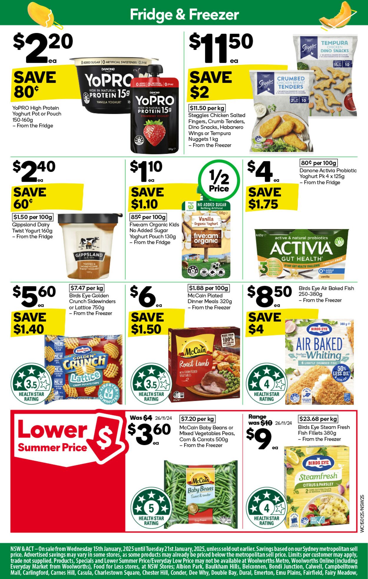 Catalogue Woolworths 15.01.2025 - 21.01.2025