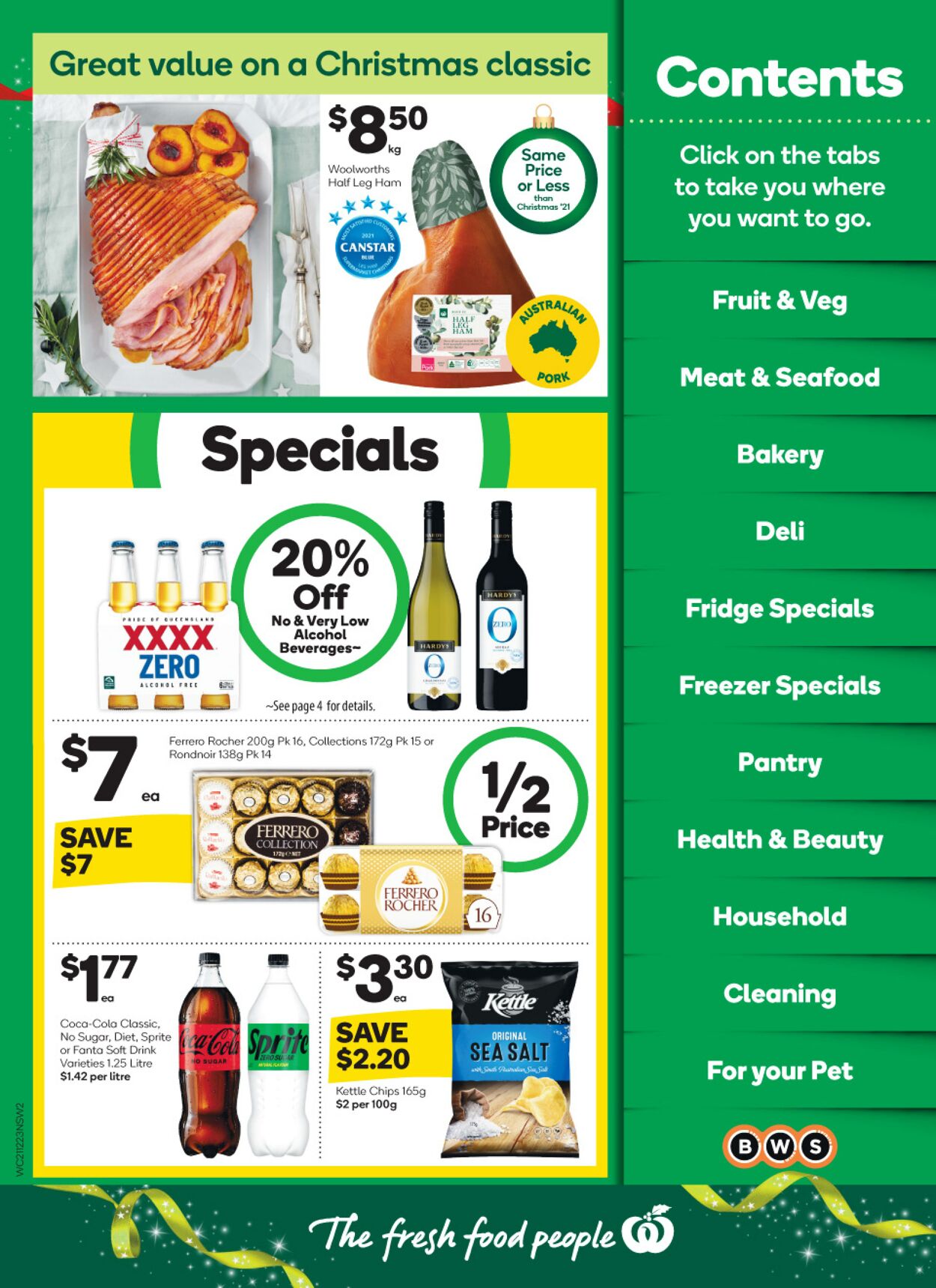 Catalogue Woolworths 21.12.2022 - 27.12.2022