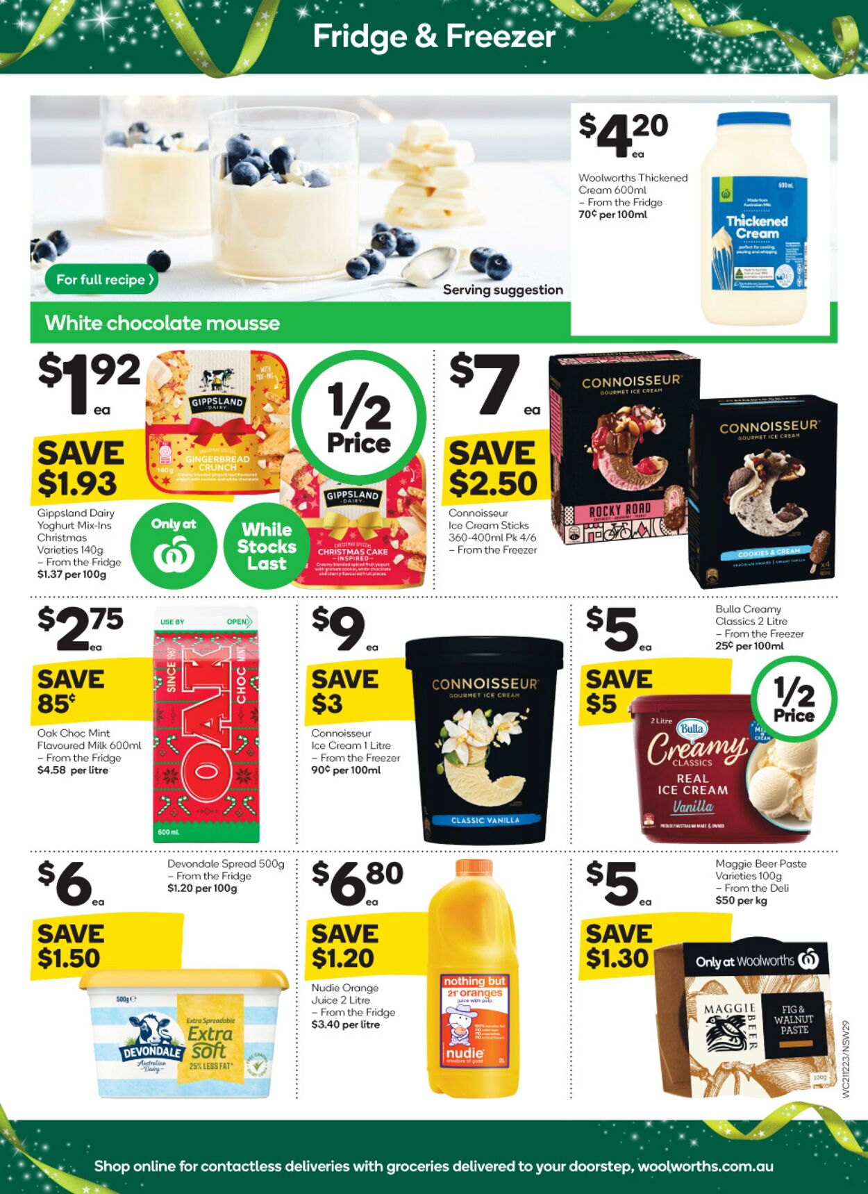 Catalogue Woolworths 21.12.2022 - 27.12.2022