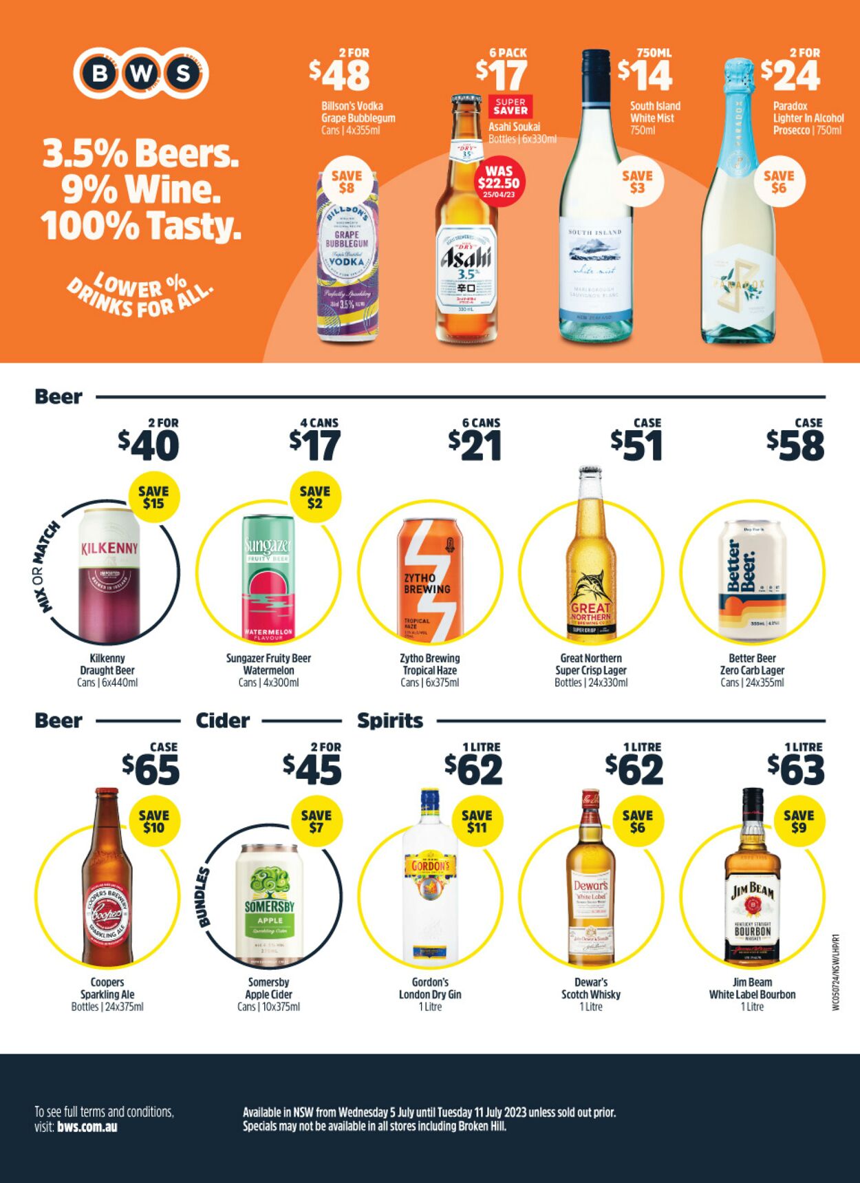 Catalogue Woolworths 05.07.2023 - 11.07.2023