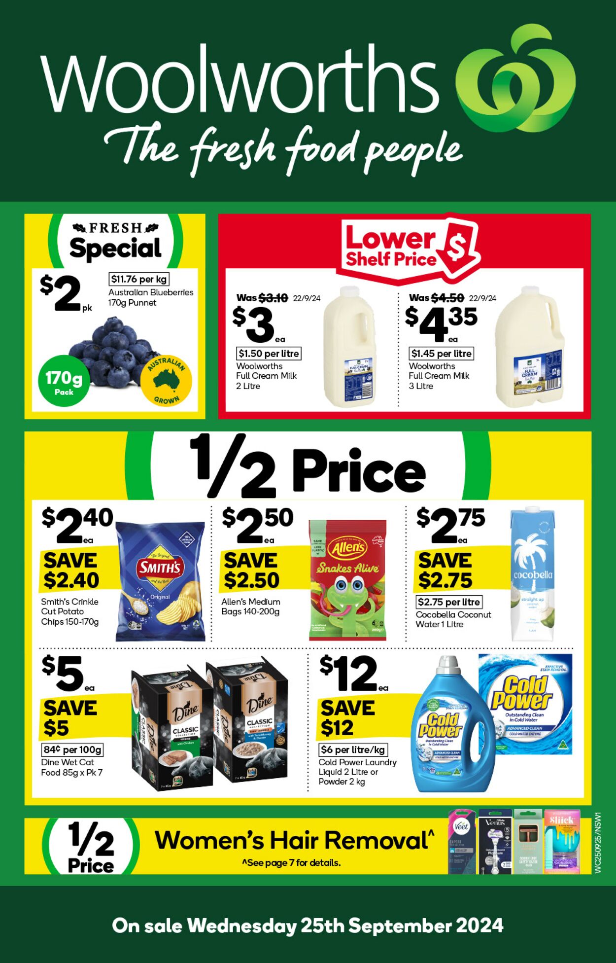 Catalogue Woolworths - Weekly Specials Catalogue NSW 25 Sep, 2024 - 1 Oct, 2024