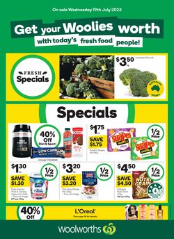 Catalogue Woolworths 19.07.2023 - 25.07.2023
