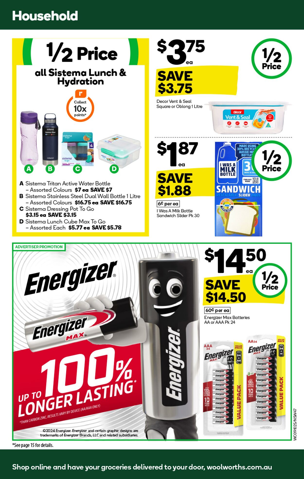 Catalogue Woolworths 09.10.2024 - 15.10.2024