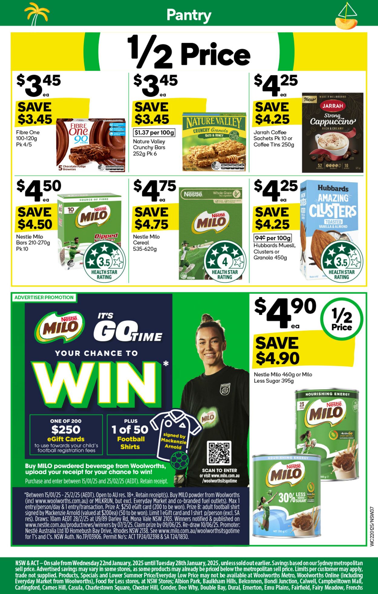 Catalogue Woolworths 22.01.2025 - 28.01.2025