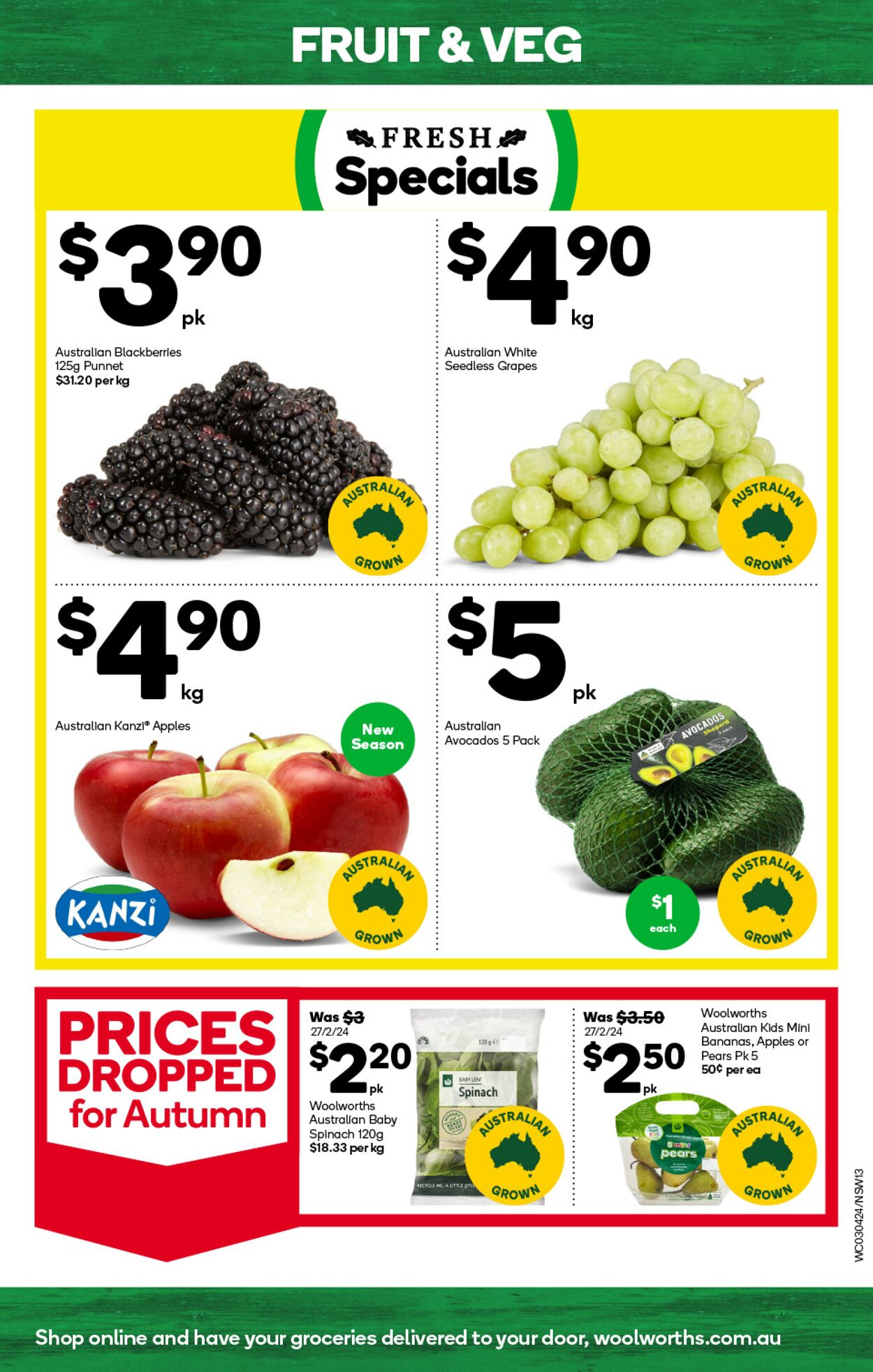 Catalogue Woolworths 03.04.2024 - 09.04.2024