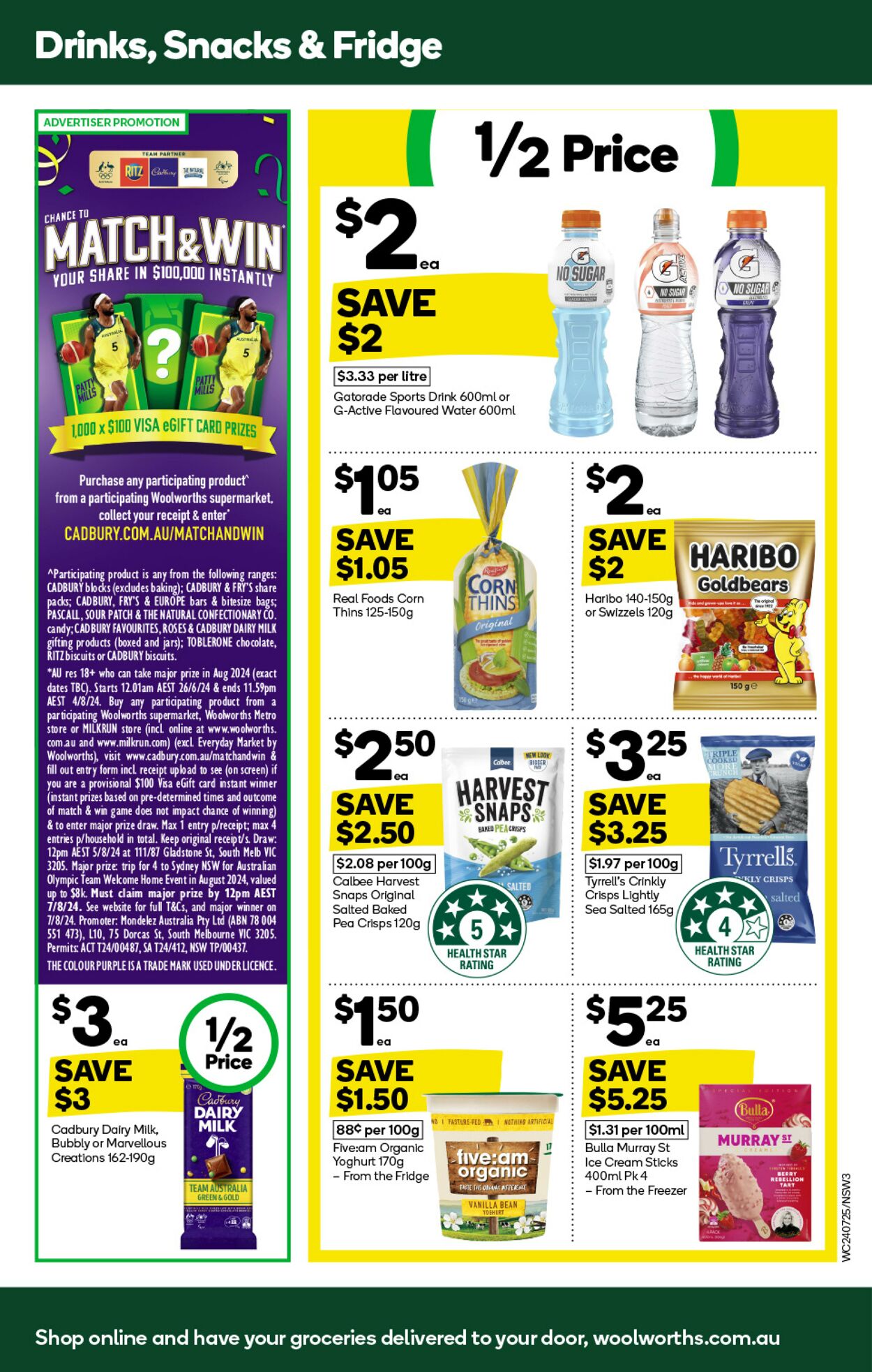 Catalogue Woolworths 24.07.2024 - 30.07.2024