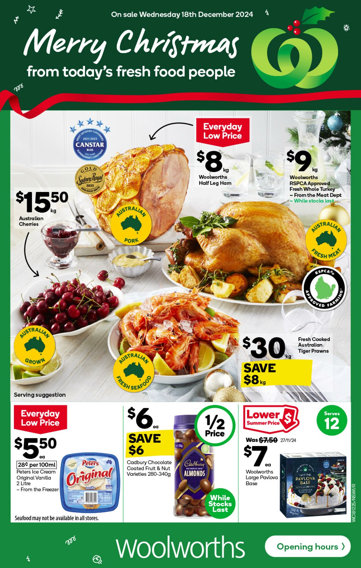 Catalogue Woolworths - Weekly Specials Catalogue NSW 18 Dec, 2024 - 24 Dec, 2024